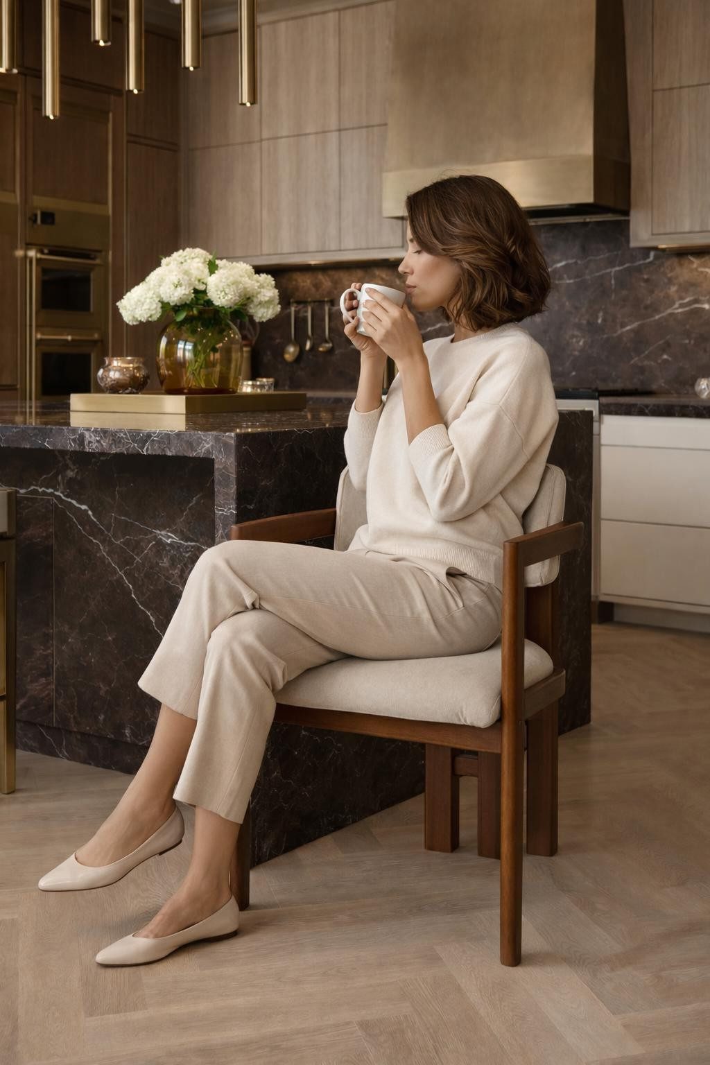 Xlmoebel Esszimmerstuhl Moderne Stühle im minimalistischen Design mit bequemem Sitz (4 St), Made in Europa
