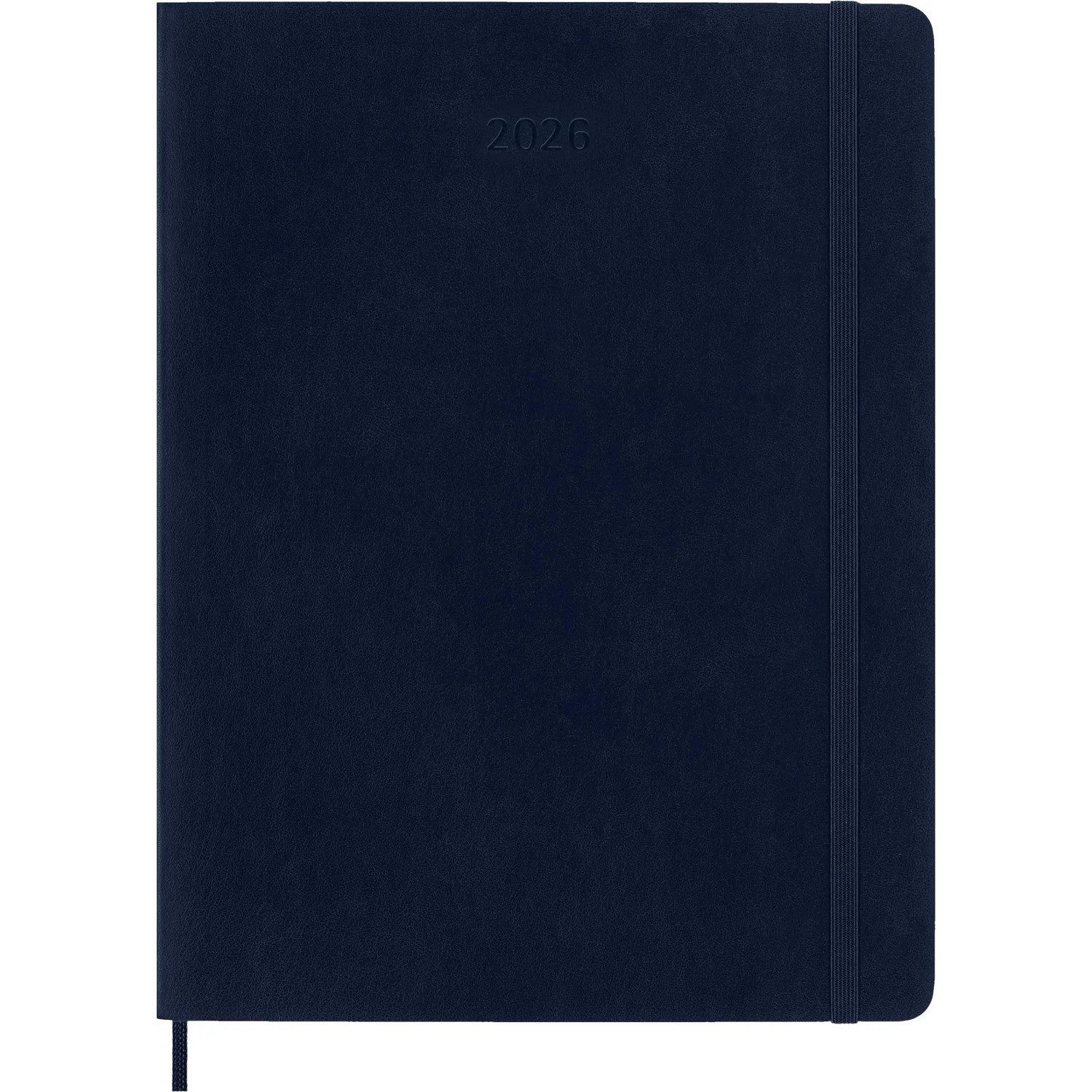 MOLESKINE Taschenkalender Moleskine 12 Monate Tageskalender 2026, XL, 1 Tag = 1 Seite, rechts...