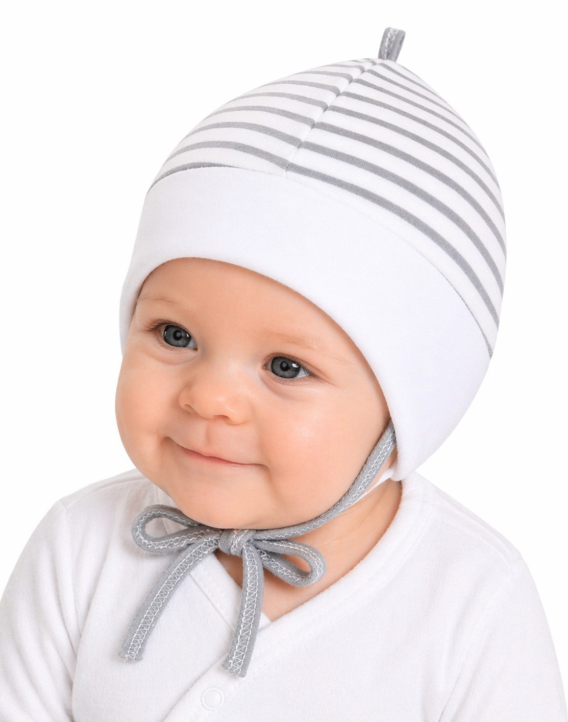 Erstlingsmütze Mütze für Neugeborene Babymütze Baby Haube mit Muster