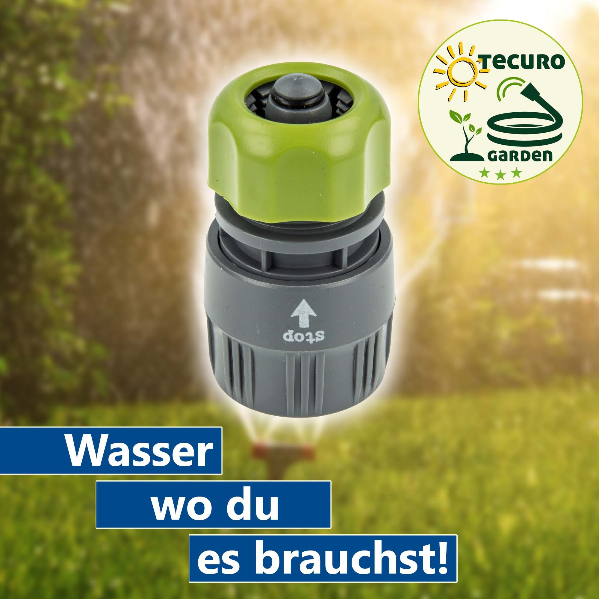 bevo Schlauchverbinder Klickverbinder mit Wasserstopp für Schlauch 1/2 Zoll (12 mm)