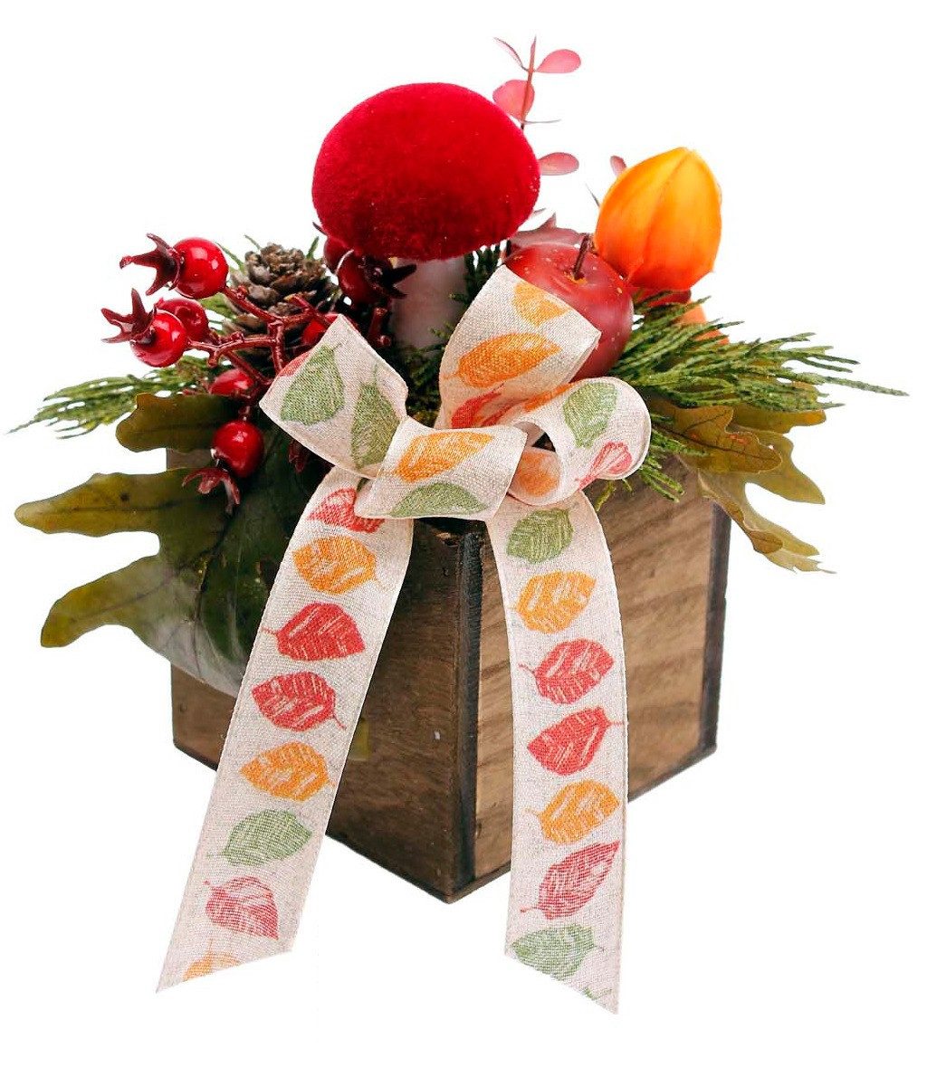 CreaFlor Home Dekokranz Rot, Durchmesser 1 cm