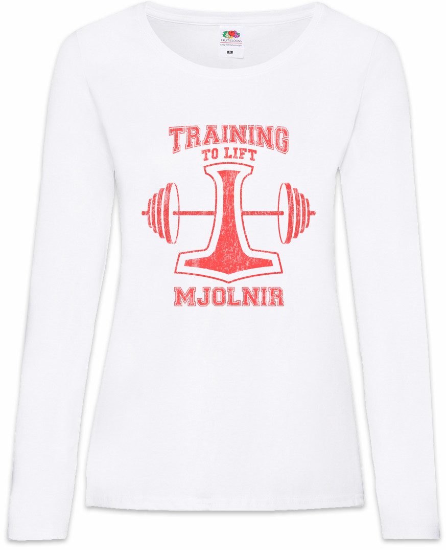 Langarmshirt Lift Mjolnir Damen Langarmshirt Thors Hammer Mjölnir Mjölnr Body