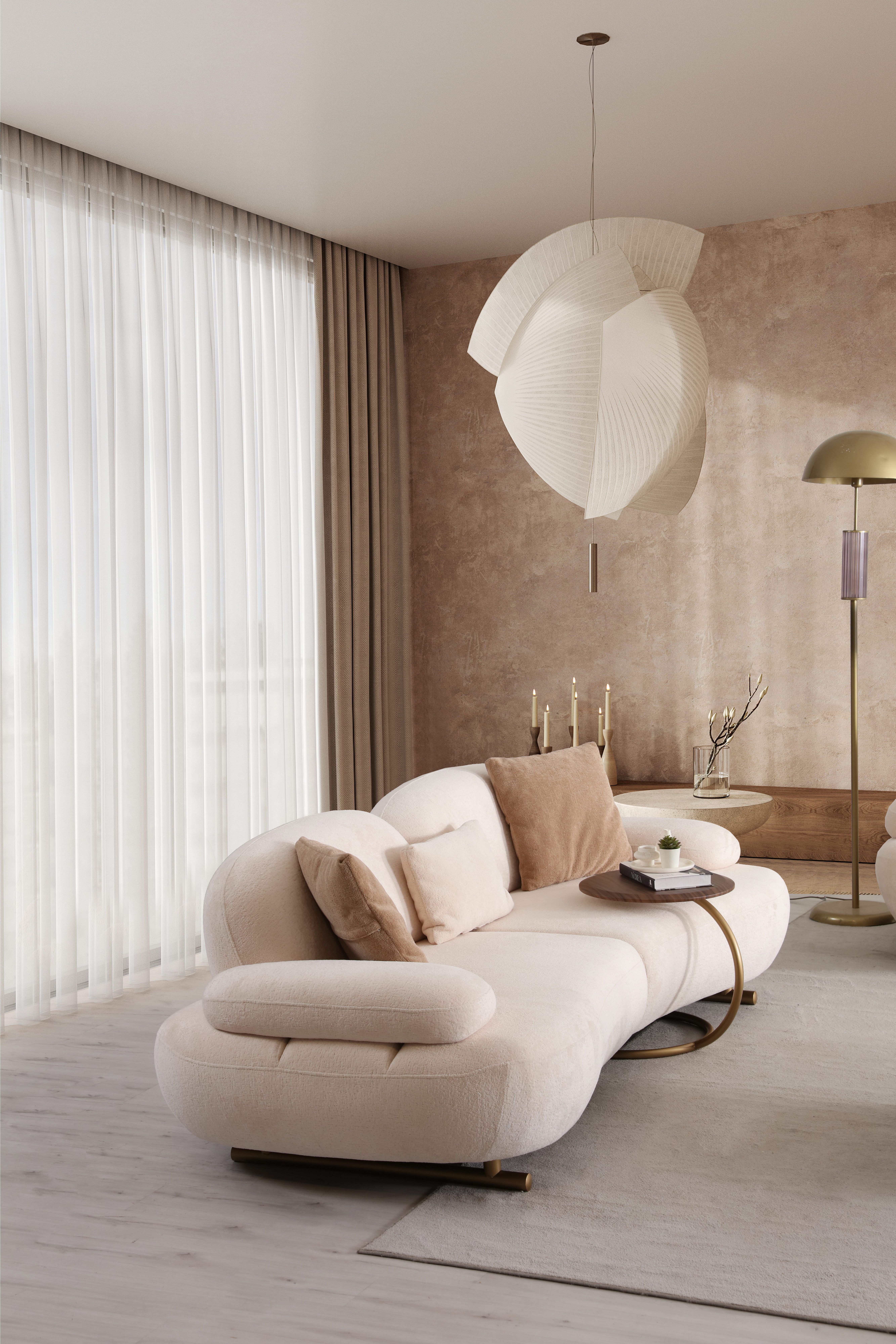 JulietHome Polstergarnitur Paris, (Set, 3+3+1), Drehbarer Sessel