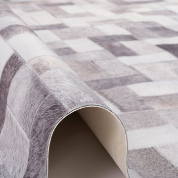 Designteppich Kunstfaser Patchwork Tierfell Trend, Pergamon, Rechteckig, Höhe: 7 mm