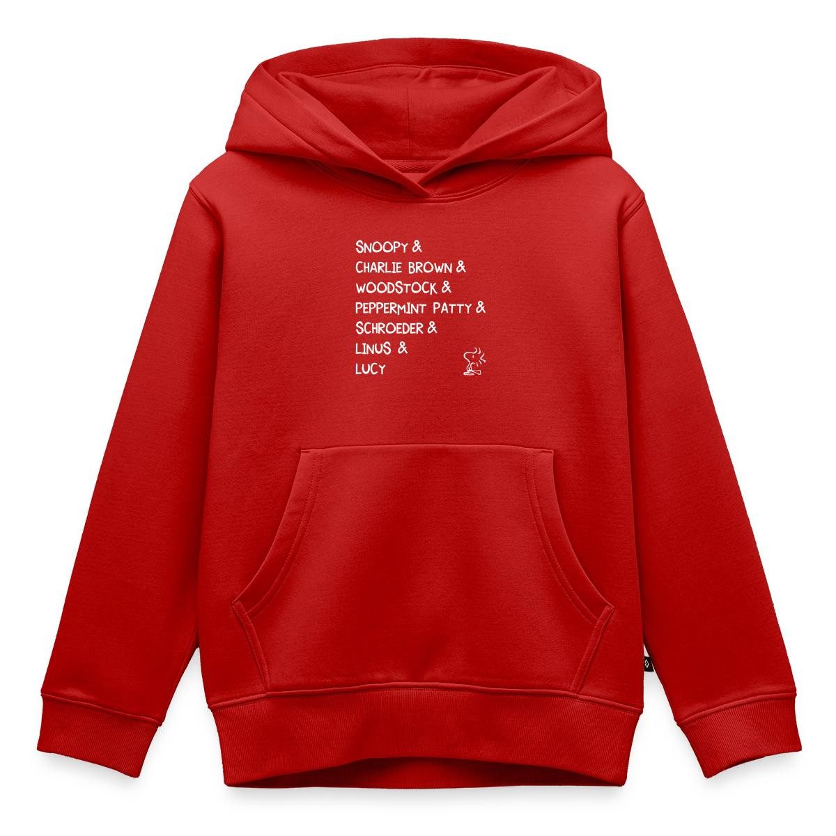 Spreadshirt Hoodie Peanuts Snoopy & Charlie Brown & Woodstock Charaktere Kinder Premium H (1-tlg)