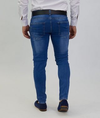 Denim House Skinny-fit-Jeans Basic Übergrößen Jeans mit schöner Waschung Blau 3867 W38/L34