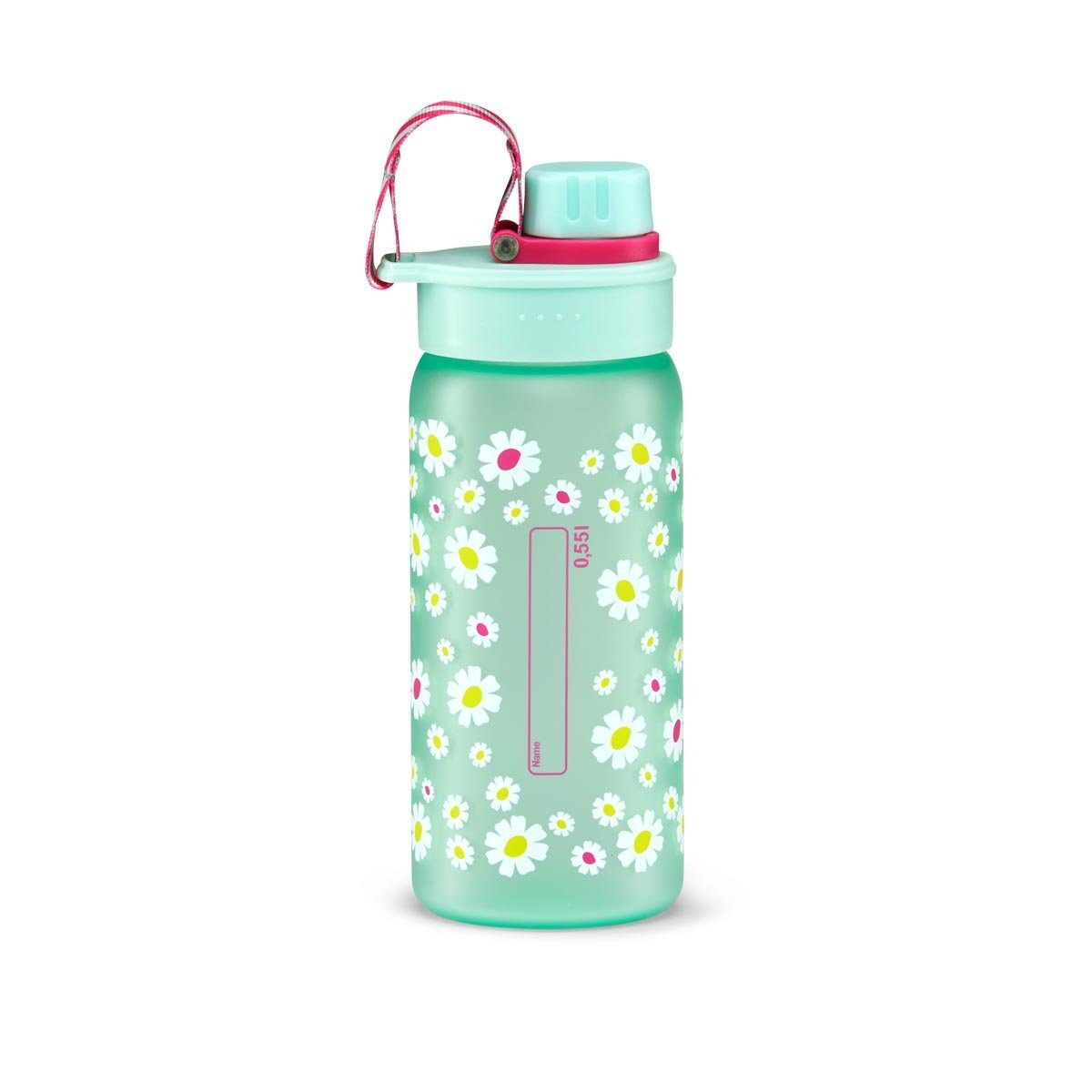 ergobag Trinkflasche BPA-freiem Tritan Blümchen Tritan,