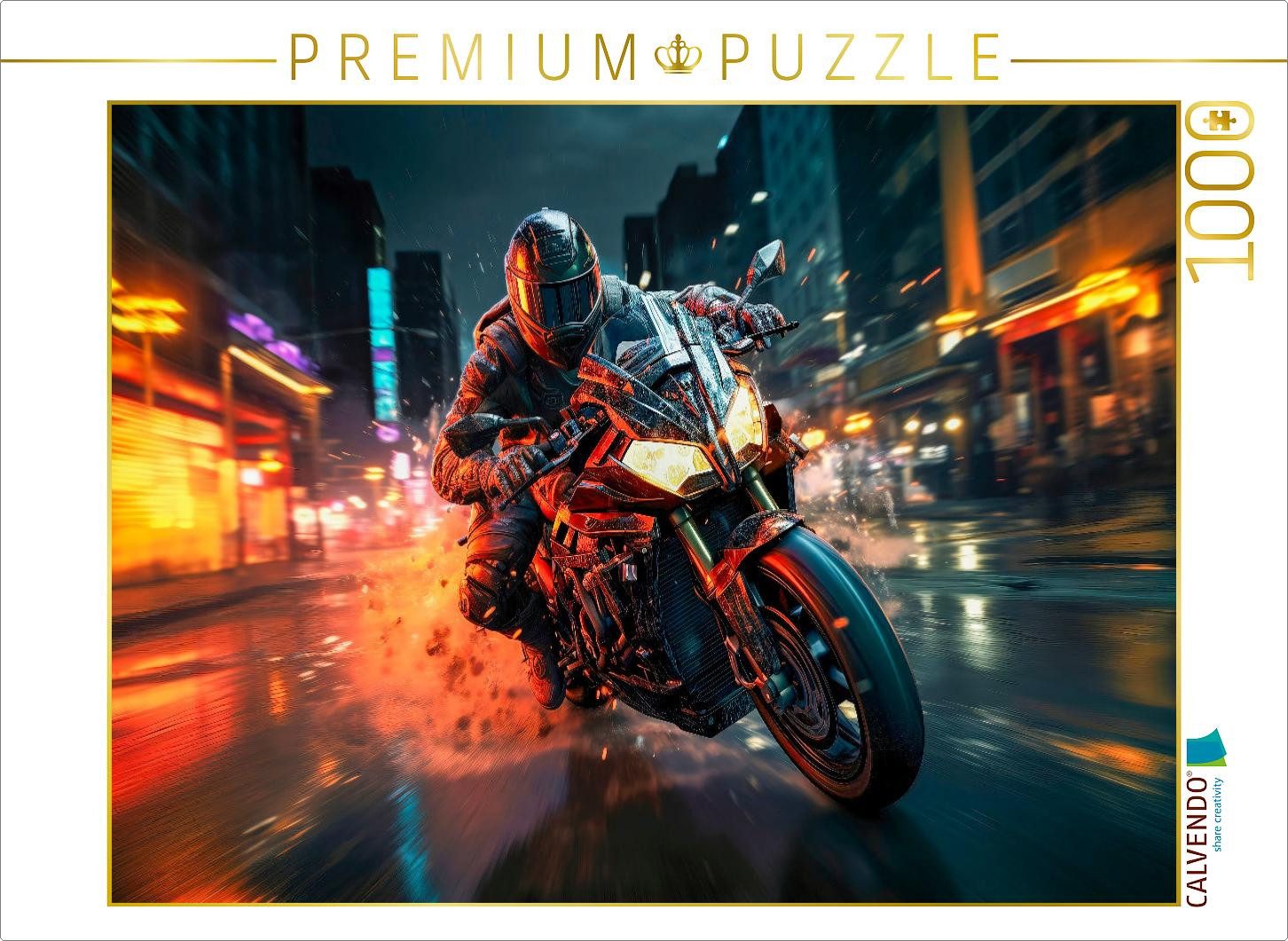CALVENDO Puzzle CALVENDO Puzzle Motorräder, 1000 Teile Lege-Größe 64 × 48 cm Foto-Puz, 1000 Puzzleteile