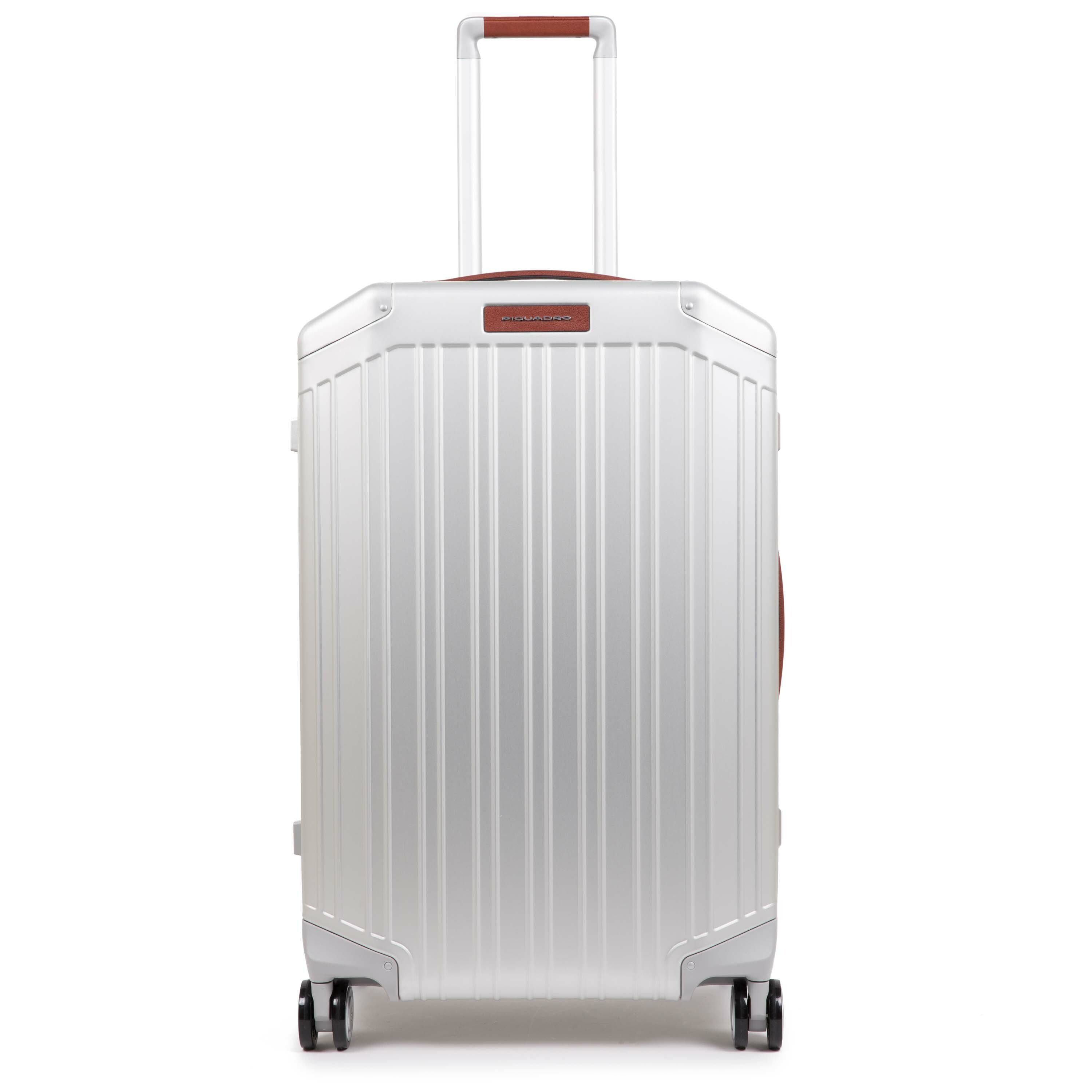 Piquadro Hartschalen-Trolley »Alu«, 4 Rollen, Aluminium ...