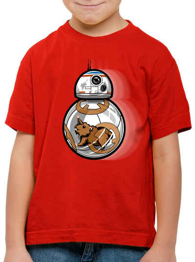 style3 Print-Shirt Kinder T-Shirt BB-8 Hamster astro droide roboter r2-d2