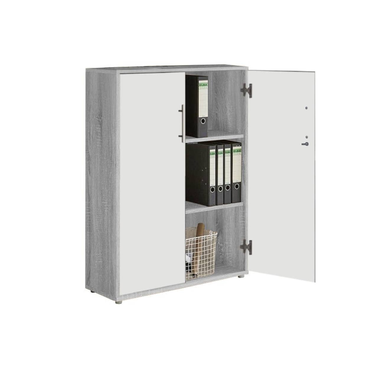 BMG Möbel Aktenschrank Office Edition Schrankwand 1 niedrig abschließbar, in verschiedenen Farben