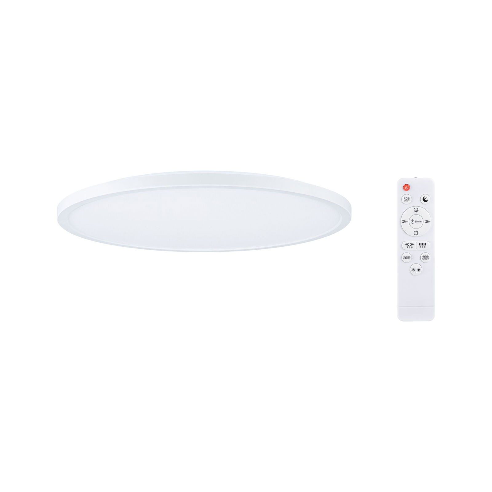 Paulmann LED Panel LED Panel Atria Shine rund 400mm 323W 2700lm RGB+ dimmbar, LED fest integriert, Tageslichtweiß, Farbwechsler & Farbsteuerung