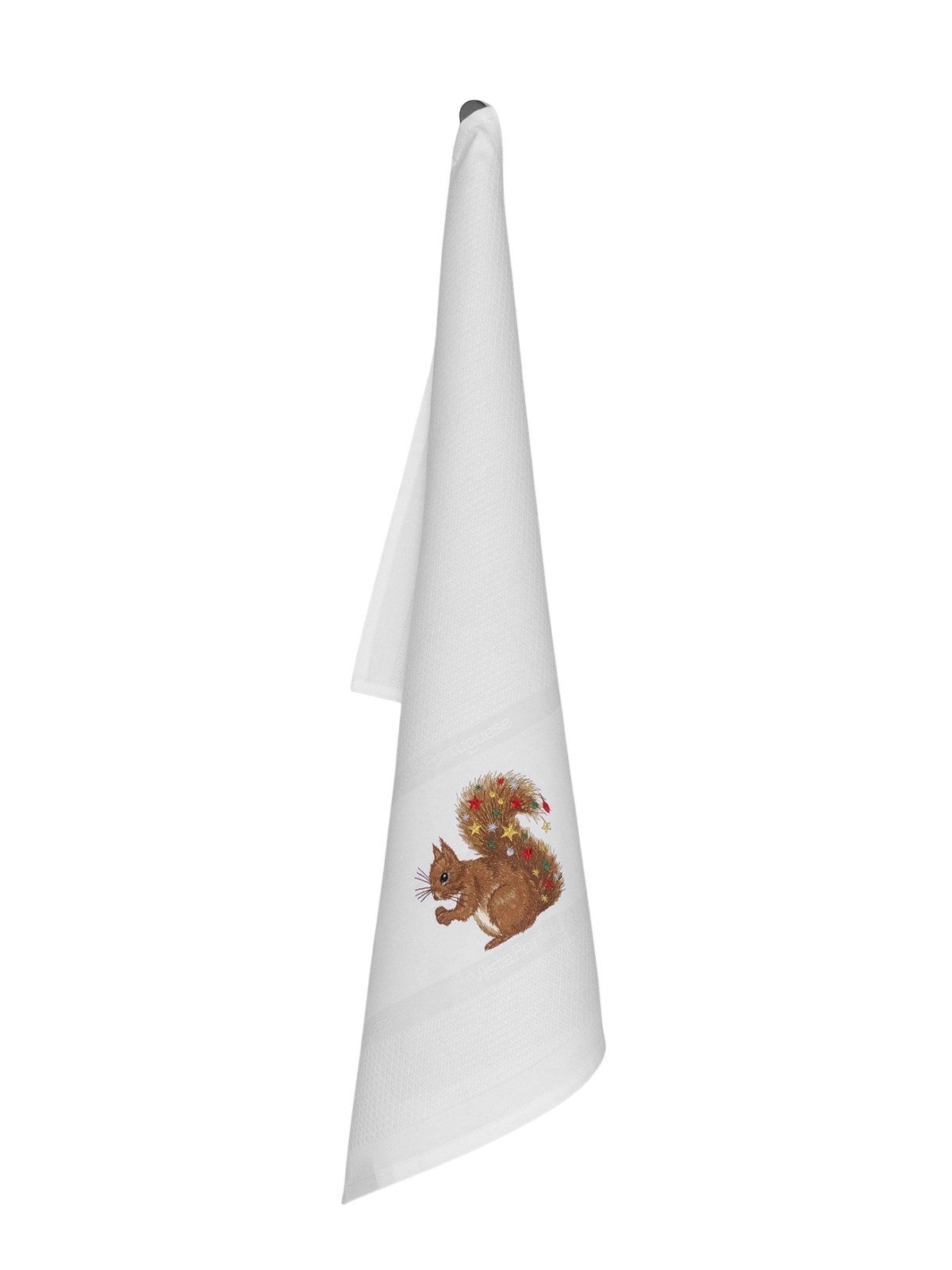 Vista Portuguese Geschirrtuch Geschirrtuch Christmas Sqirrel weiß 50x70cm