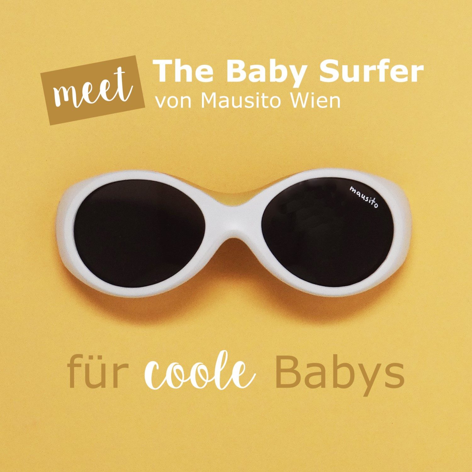 Mausito Sonnenbrille Baby Sonnenbrille 0–1,5 J., Flexibel komfortabel UV-Schutz, BPA-frei