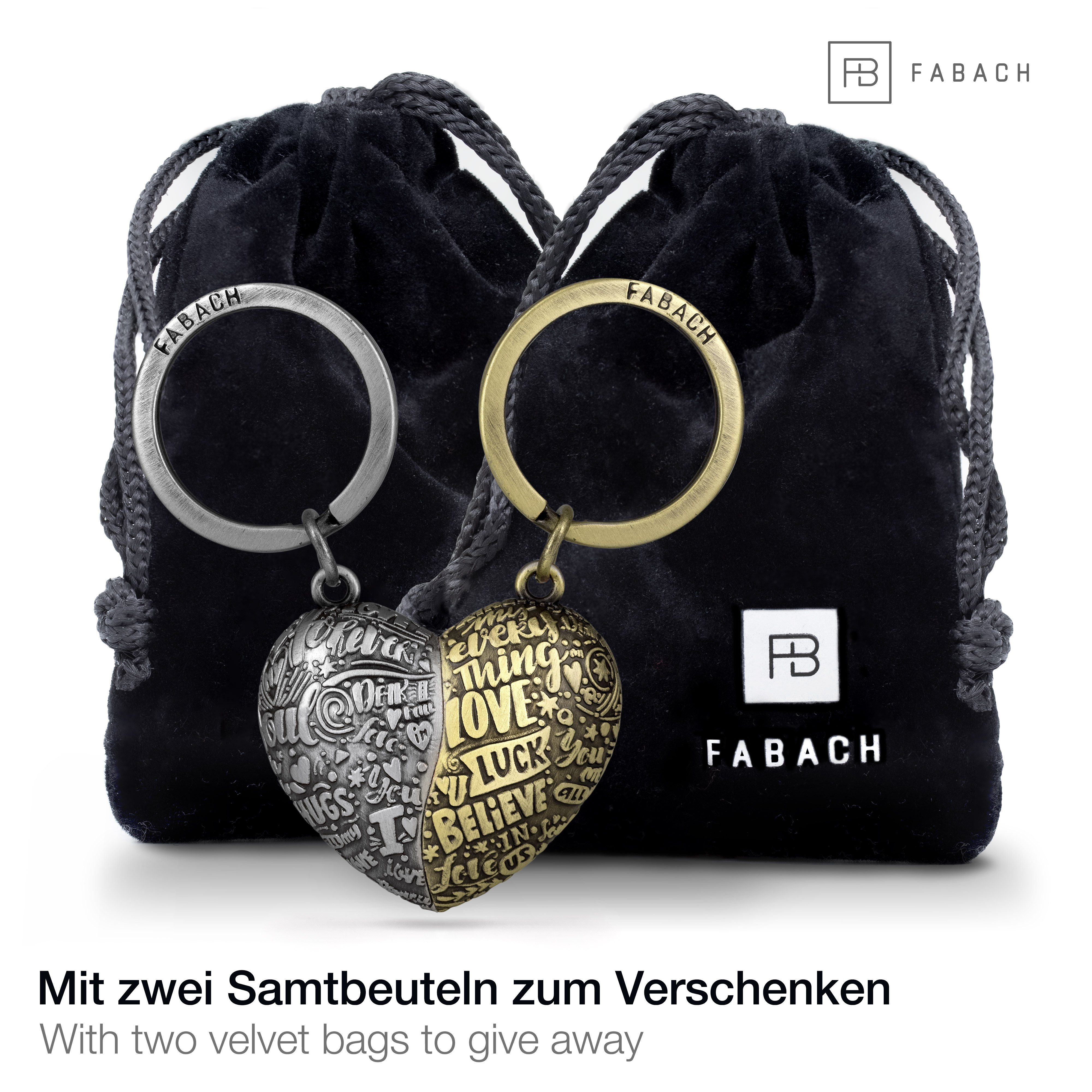 FABACH Schlüsselanhänger Herz-Puzzle - Partner Anhänger günstig online kaufen