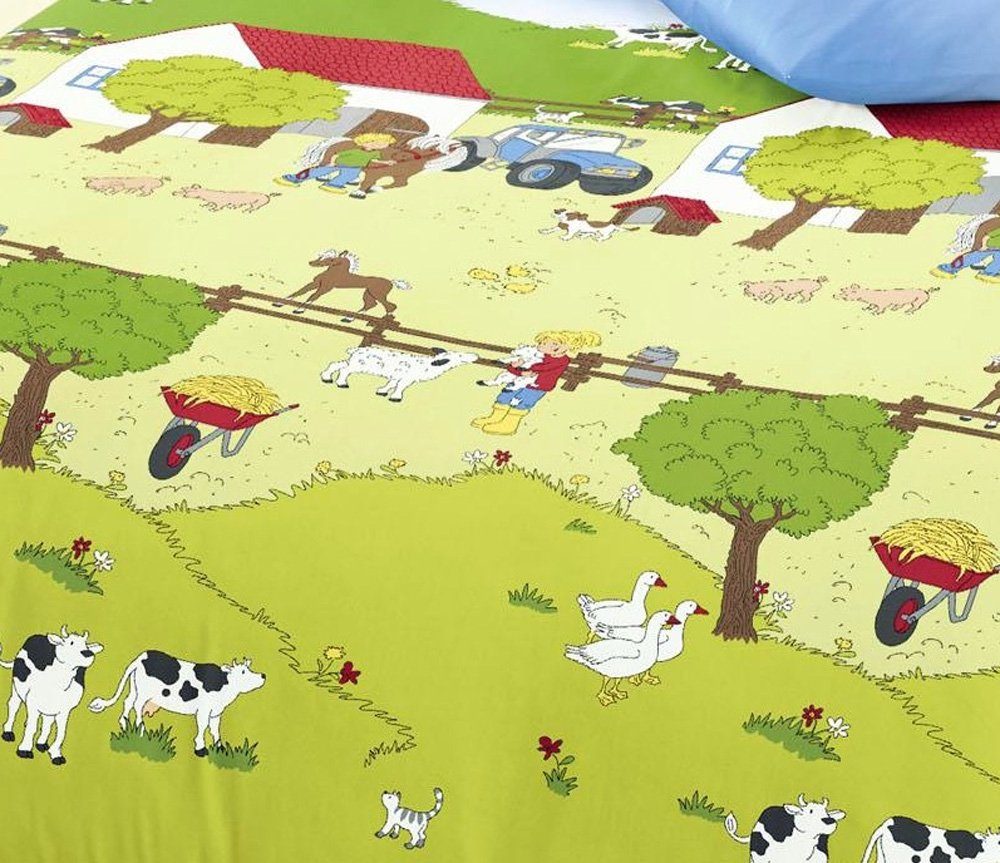 BIERBAUM Kinderbettwäsche JACK by Bierbaum Kinder Biber Bettwäsche 2 tg 135x200cm versch. Motive, Biber, 2 teilig, supersüßes Kinderdesign, 100% Baumwolle, besonders atmungsaktiv