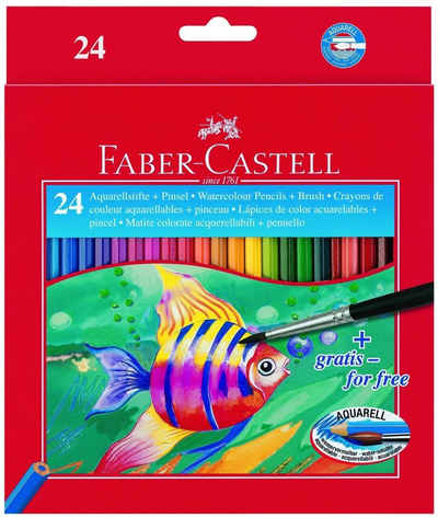 Faber-Castell Buntstift FABER-CASTELL Buntstifte KINDER-AQUARELL, 24er Kartonetui