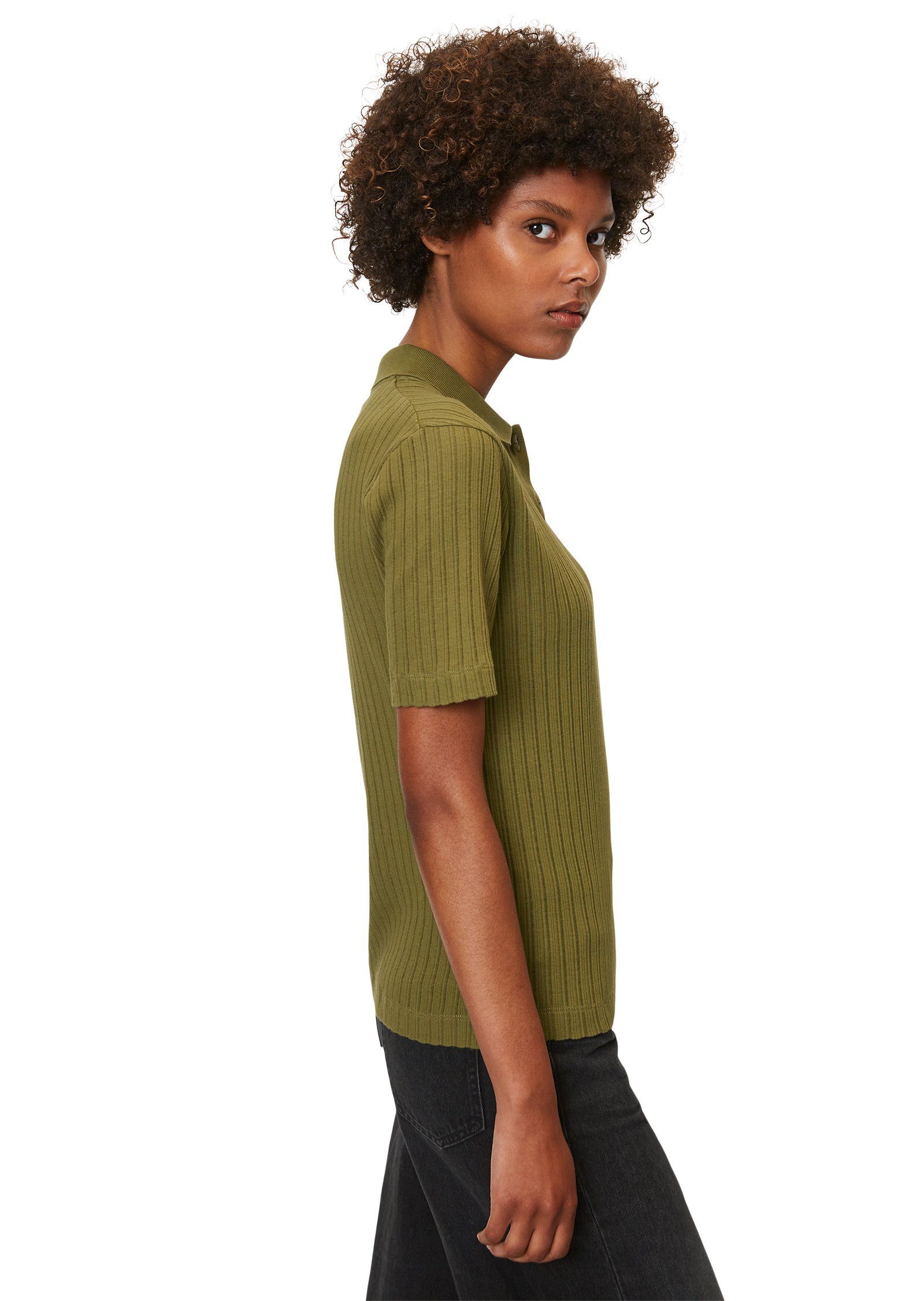 Marc O'Polo T-Shirt grün Bio-Baumwolle aus reiner
