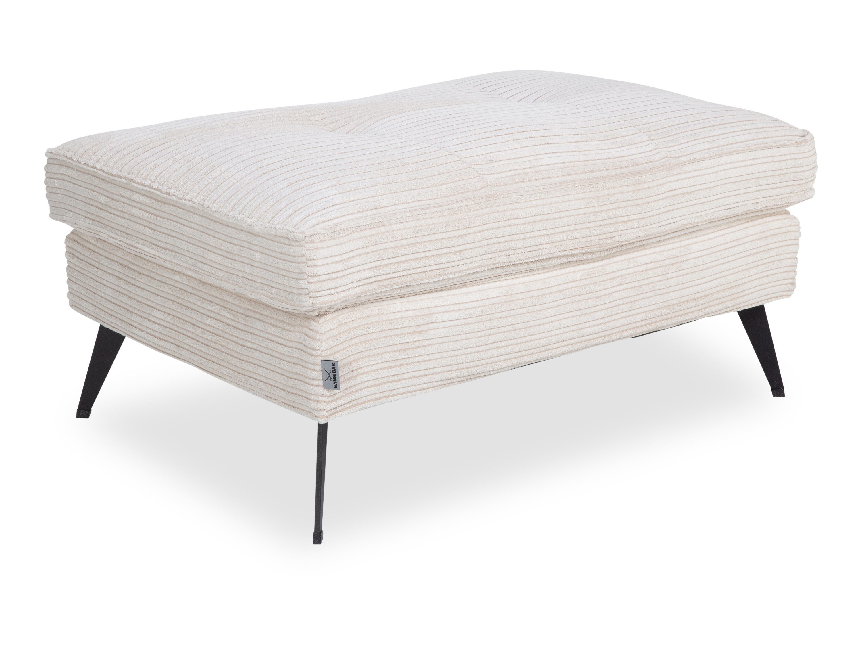 SANSIBAR LIVING Sitzhocker Hocker SANSIBAR RASKEN BHT 104x49x68 cm beige