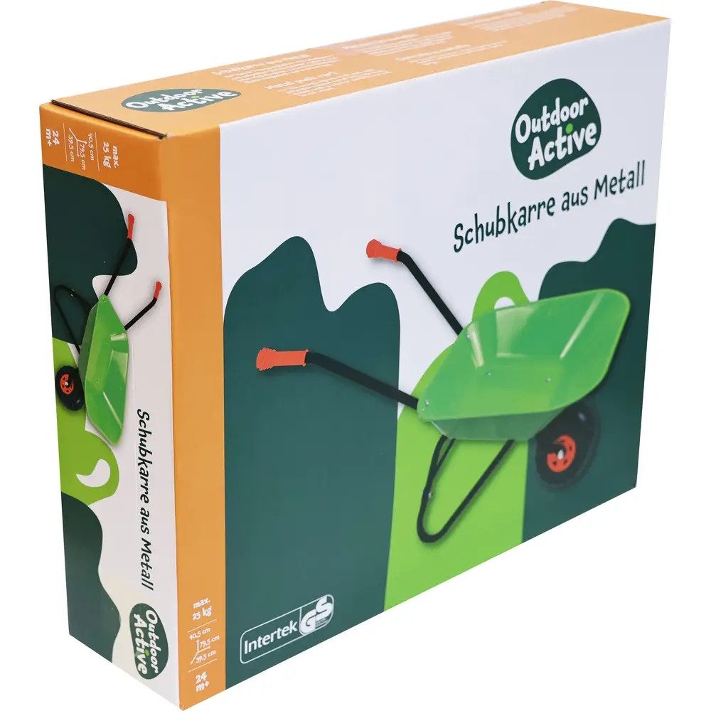 Vedes Schubkarre Outdoor active Schubkarre-Metall, grün/schwarz