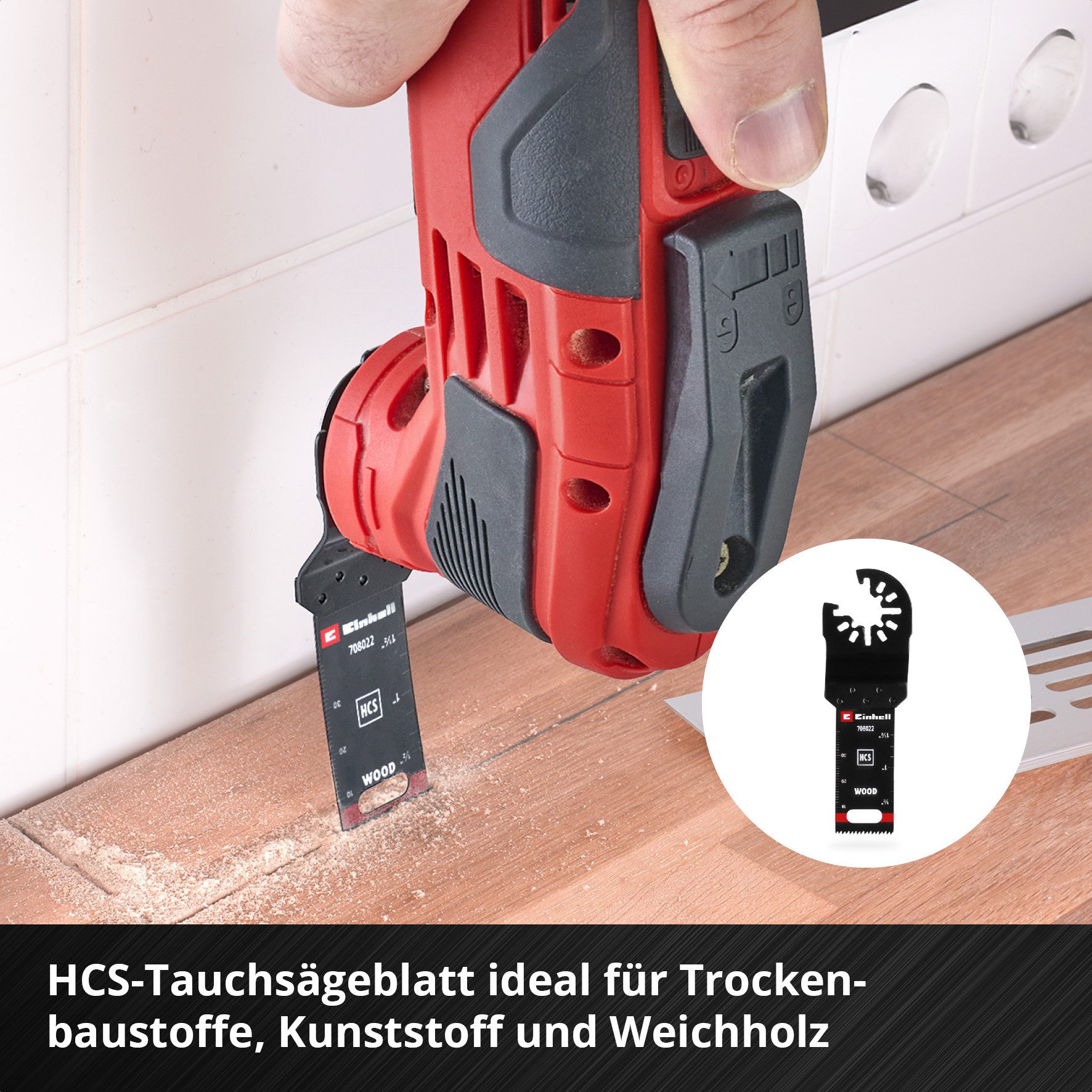 Einhell Sägeblatt Original Einhell Multitool Set 17-tlg. (BIM/HCS Sägeblätter, Schaber, Original Einhell Multitool Set 17-tlg. (BIM/HCS Sägeblätter, Schaber