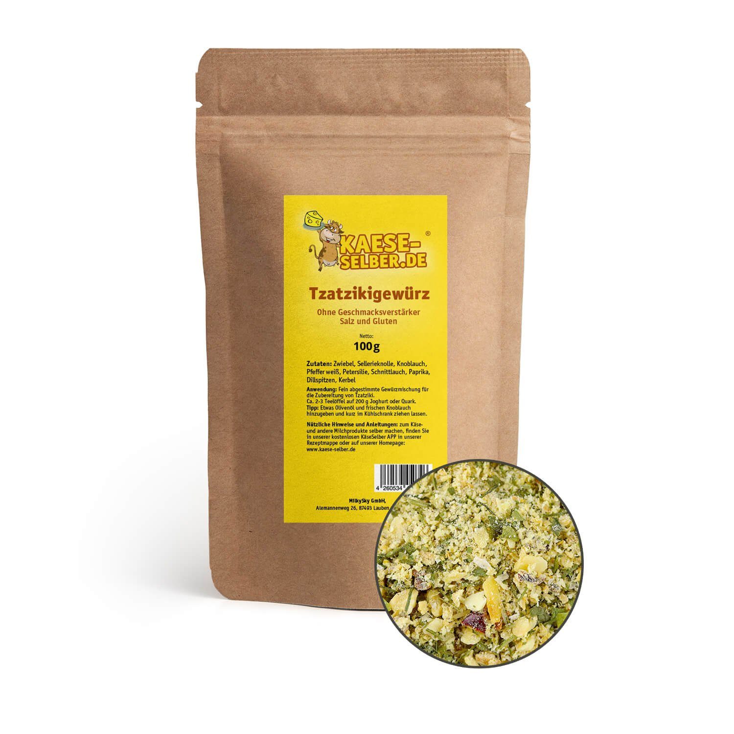 Back-Set kaese-selber.de Tzatzikigewürz 100 g