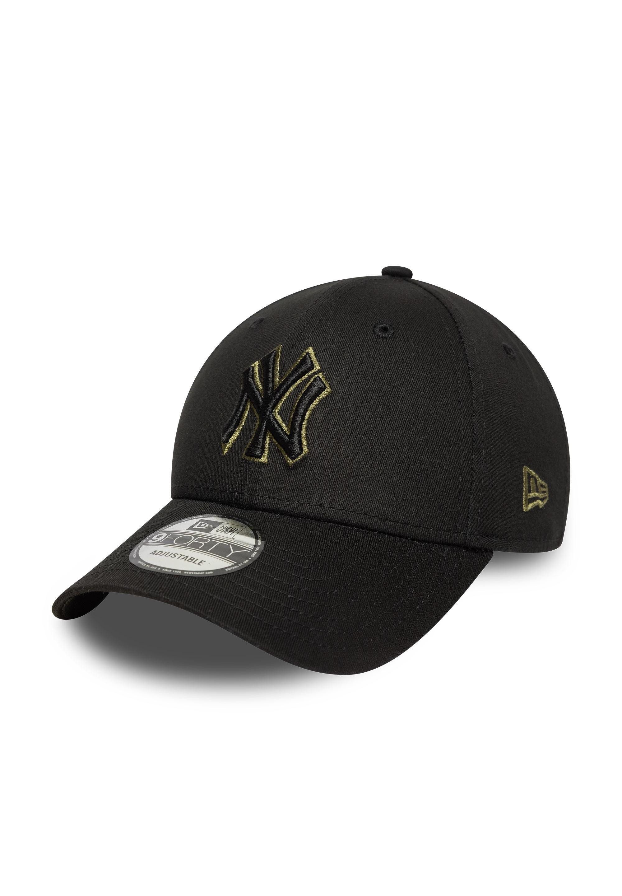 Baseball Cap New York Yankees MLB New Era Team Outline 9Forty Cap Schwarz Oliv
