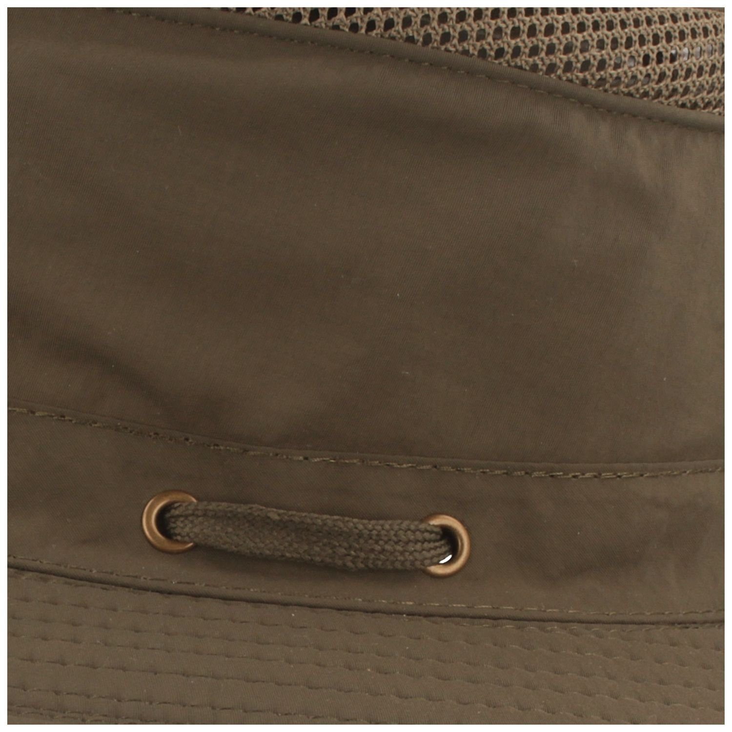 Breiter Fischerhut Explorer mit Kinnband und UV-Schutz 30+