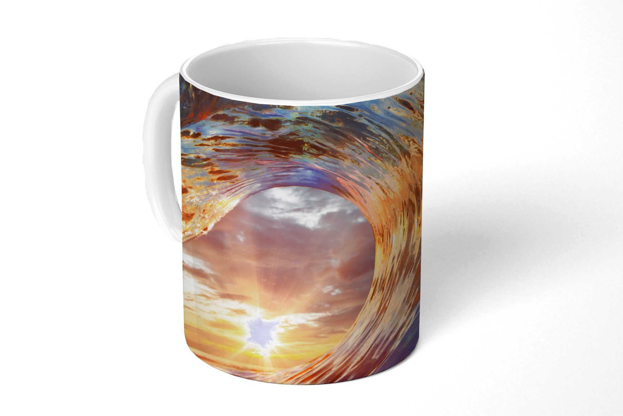 MuchoWow Tasse Sonne Keramik, - Geschenk Teetasse, - Meer Kaffeetassen, Teetasse, Becher, Farben