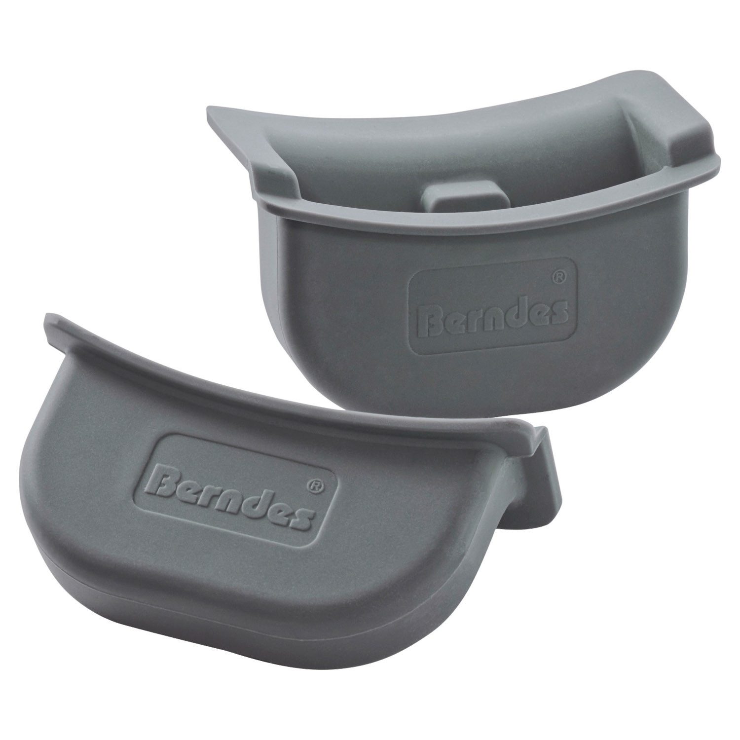 Berndes Topflappen MAURAO, 2er Set, Grau, Silikon, Thermo, B 20 x H 5 x T 10,5 cm