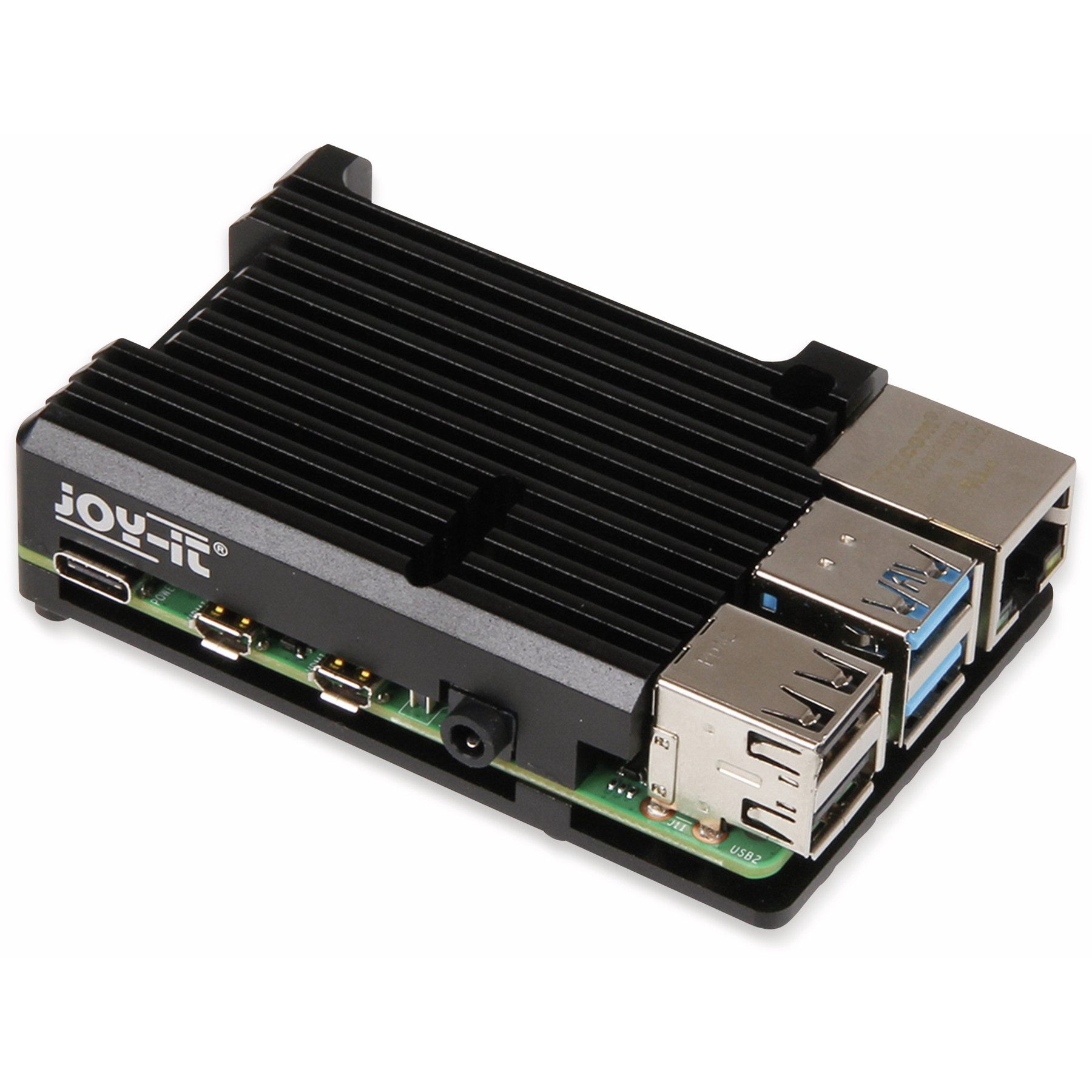 Joy-it Montagerückgehäuse JOY-IT Armor Case "BLOCK" für den Raspberry Pi 4B