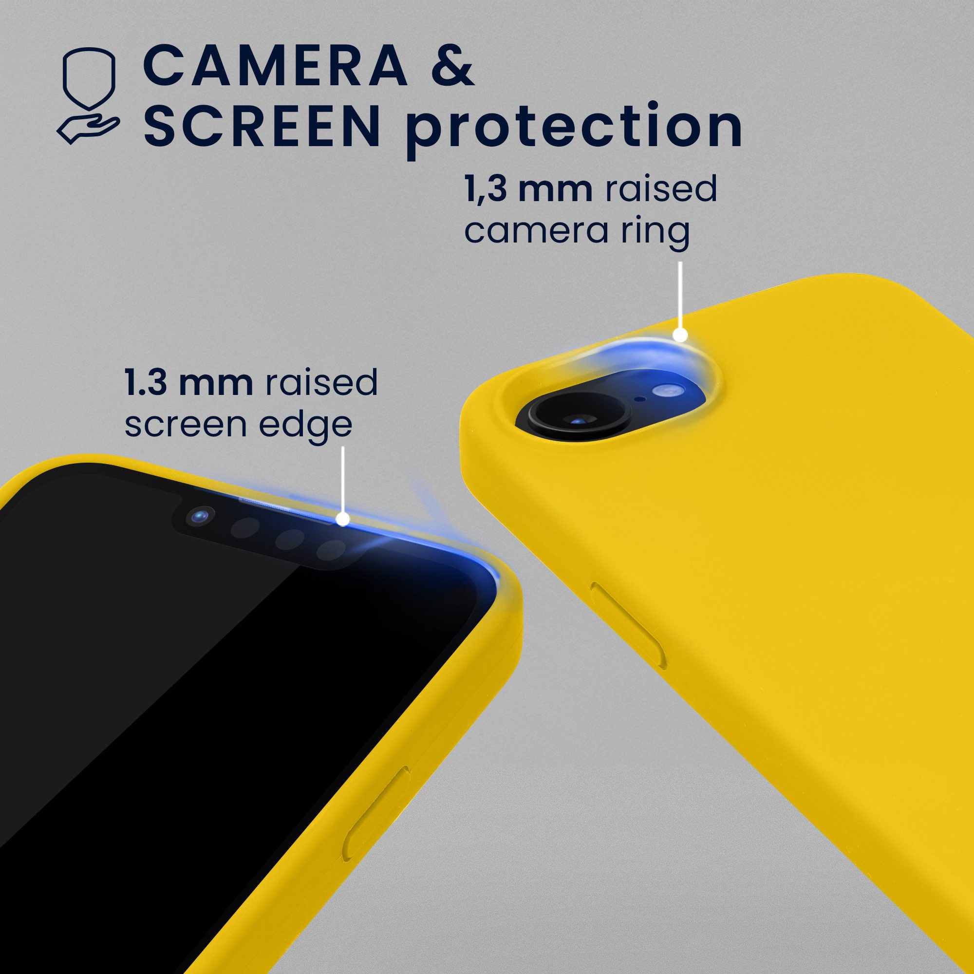 kwmobile Smartphone-Hülle Hülle kompatibel mit Apple iPhone 17e / iPhone 16e, magnetische Handyhülle Silikon Case - Cover gummiert – Bild 5 von 5