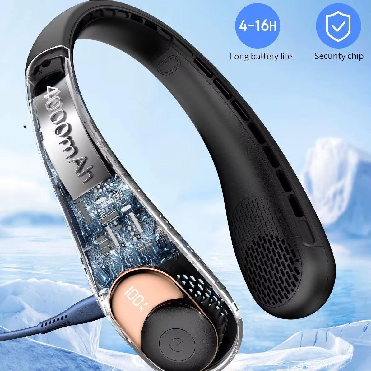 Dreamy Cubby Akku-Ventilator Tragbarer Halsventilator Bladeless USB Wiedera günstig online kaufen