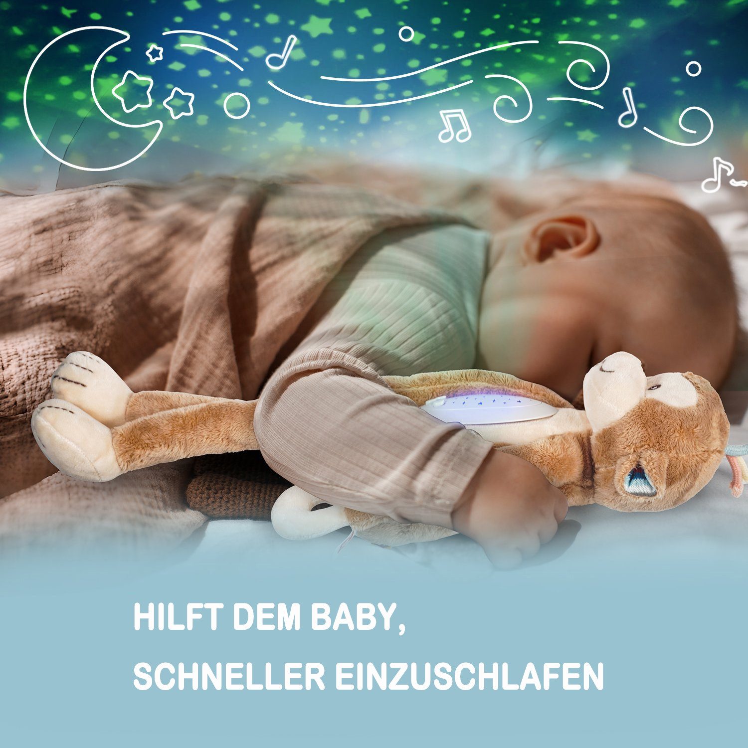 Esun Kuscheltier Einschlafhilfe Babys, Spieluhr Baby günstig online kaufen