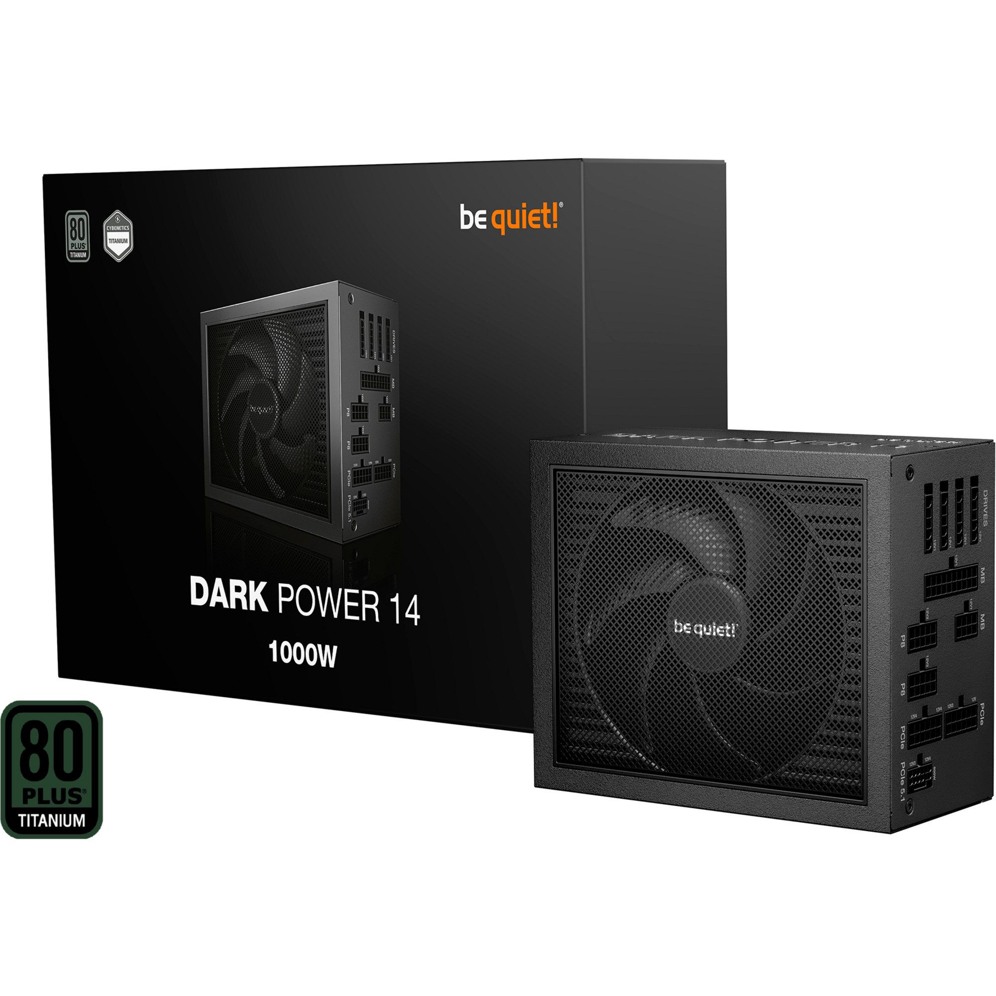 be quiet! be quiet! DARK POWER 14 1000W, PC-Netzteil, (1x PC-Netzteil (80 PLUS Titanium)