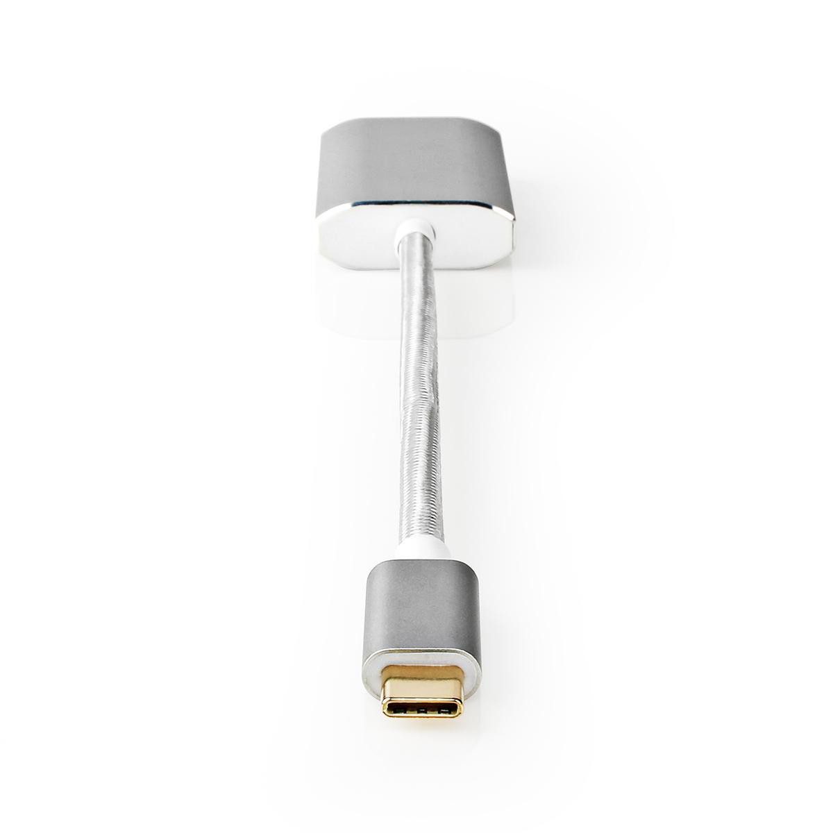 Nedis CCTB64580AL02 USB-Adapter USB-C Stecker zu USB-C Stecker, arbeiten und präsentieren, usb‑c mini dp plus pd, 4k@60hz, 60w schnell