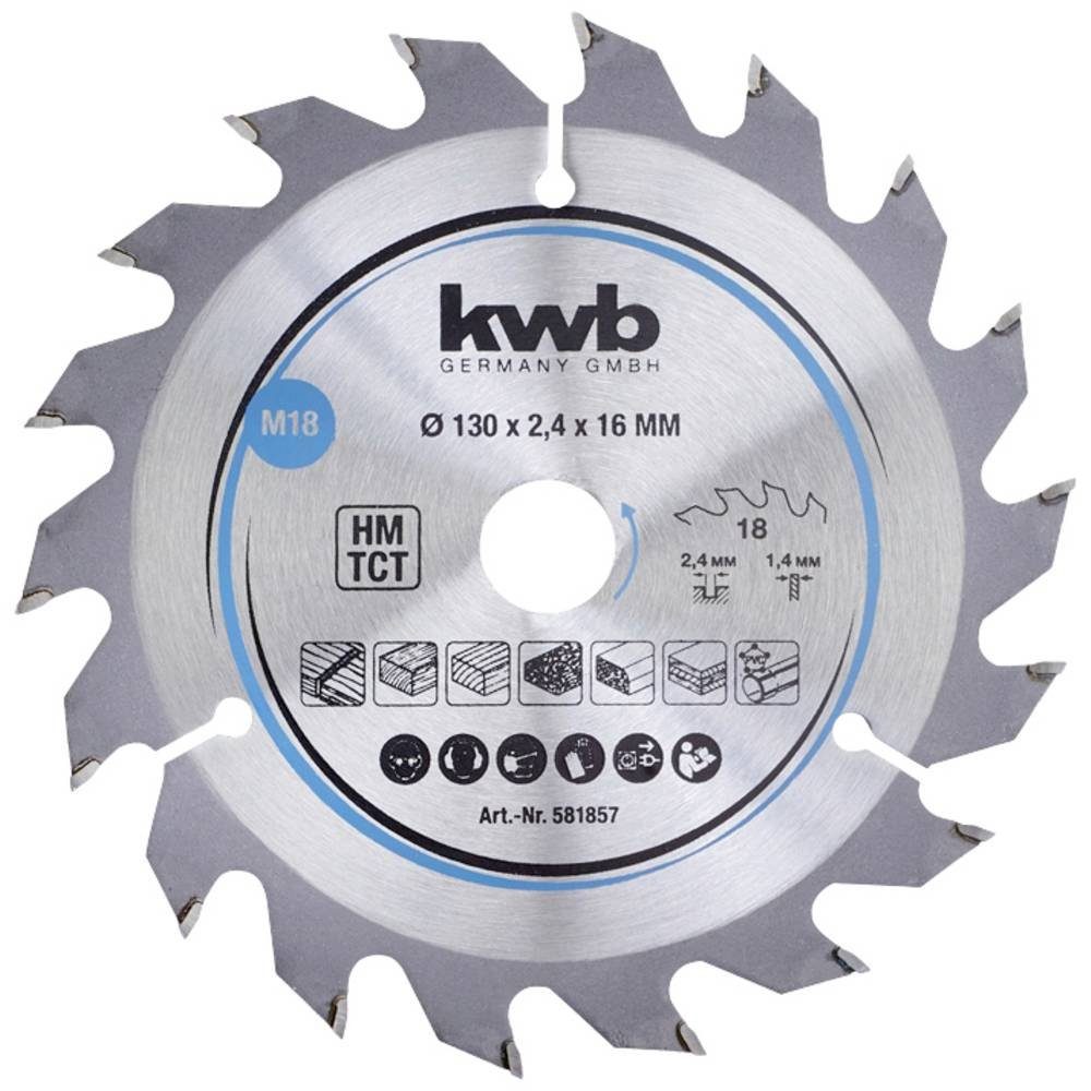 kwb Kreissägeblatt Span-Platten Kreissäge-Blatt, Holz-/Hartholz, 130 günstig online kaufen