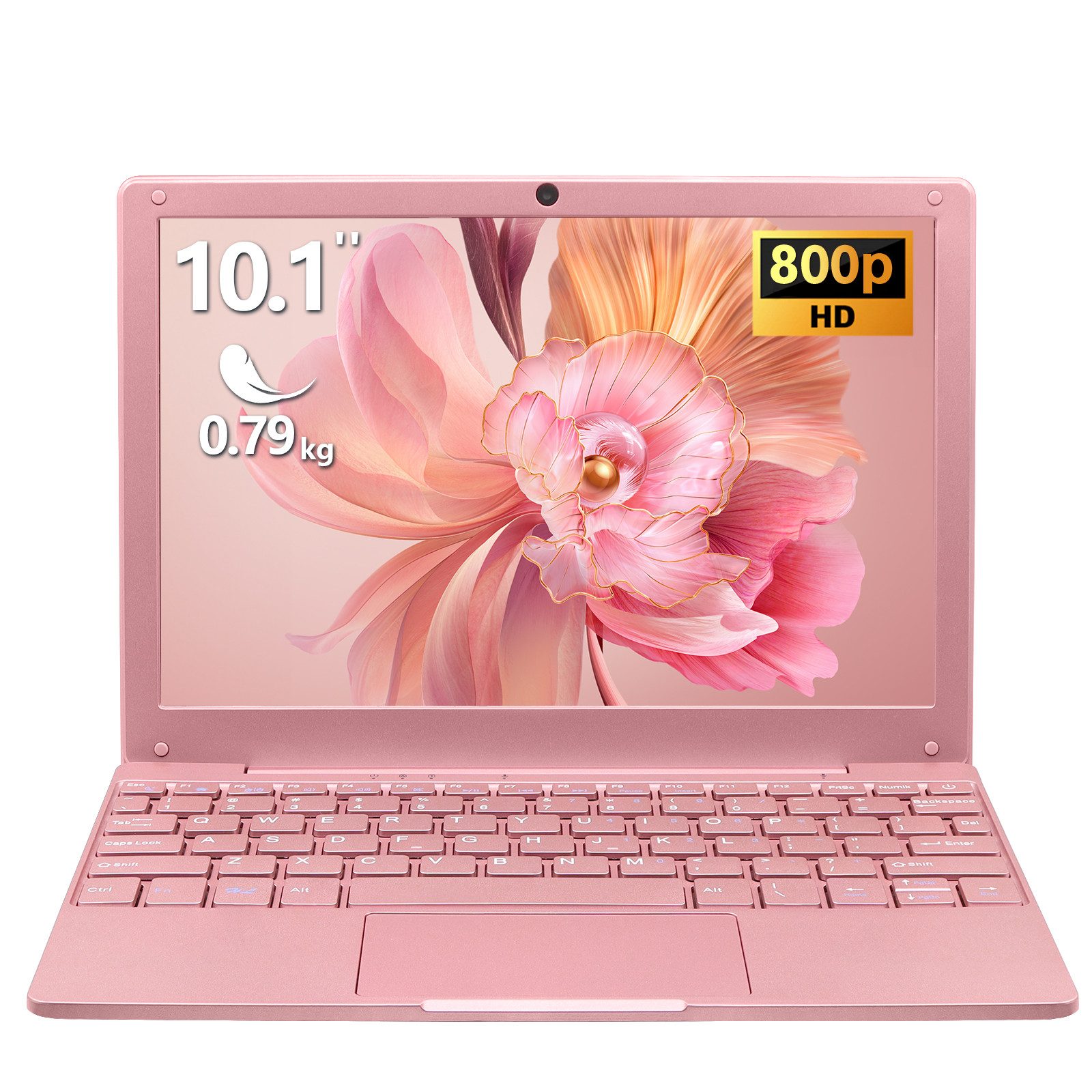 LONGEVINCE 10,1 Zoll Mini Laptop, Celeron N4020, 8GB RAM, Ultradünn Notebook (25,65 cm/10,1 Zoll, Intel Celeron N4020, Intel UHD Graphics 600, 128 GB SSD, 1280x800 HD Display, Intel Celeron N4020, Windows 11 Pro)