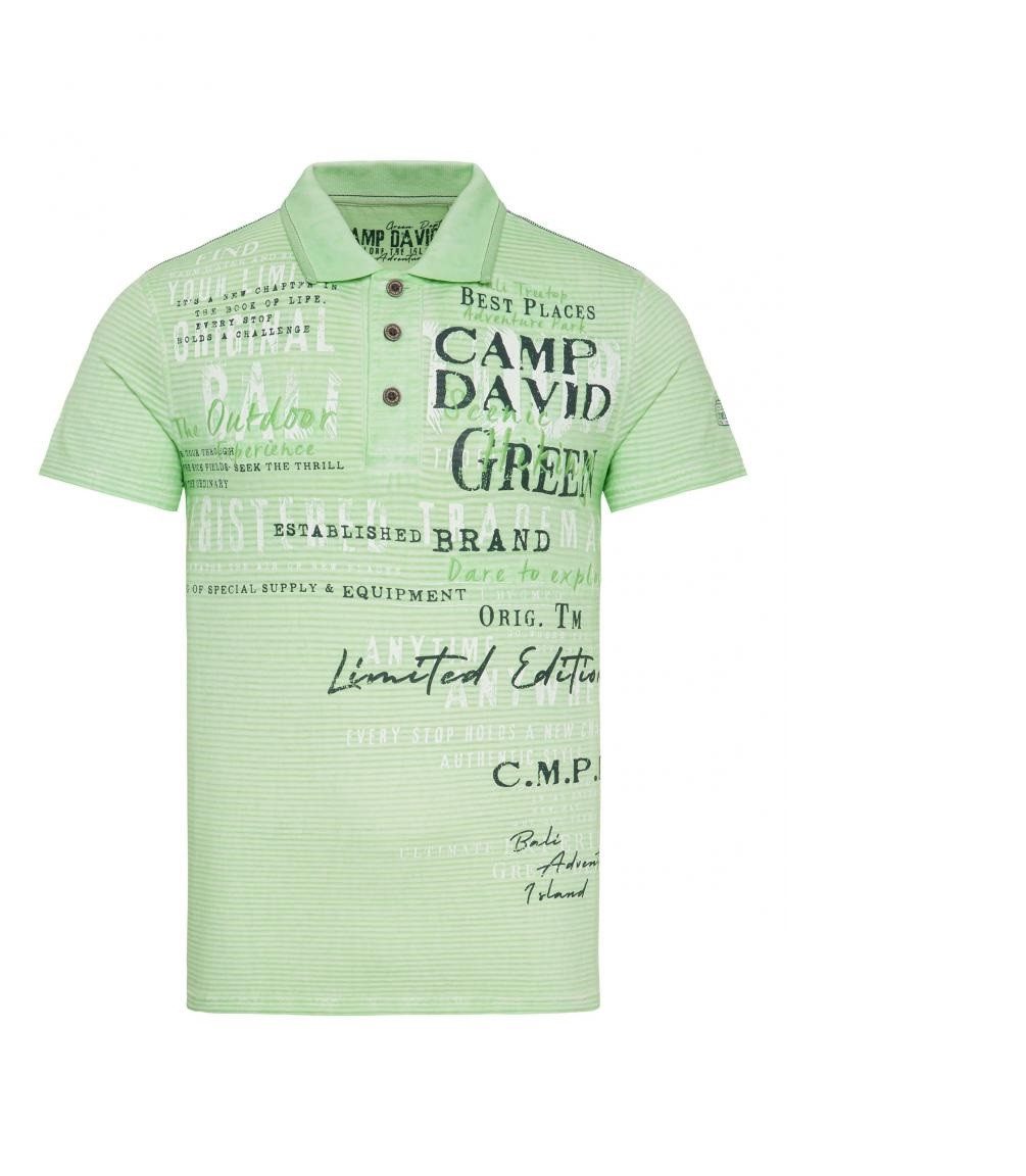 CAMP DAVID Poloshirt Gestreiftes Polo mit Prints und Stickereien leger gesc günstig online kaufen