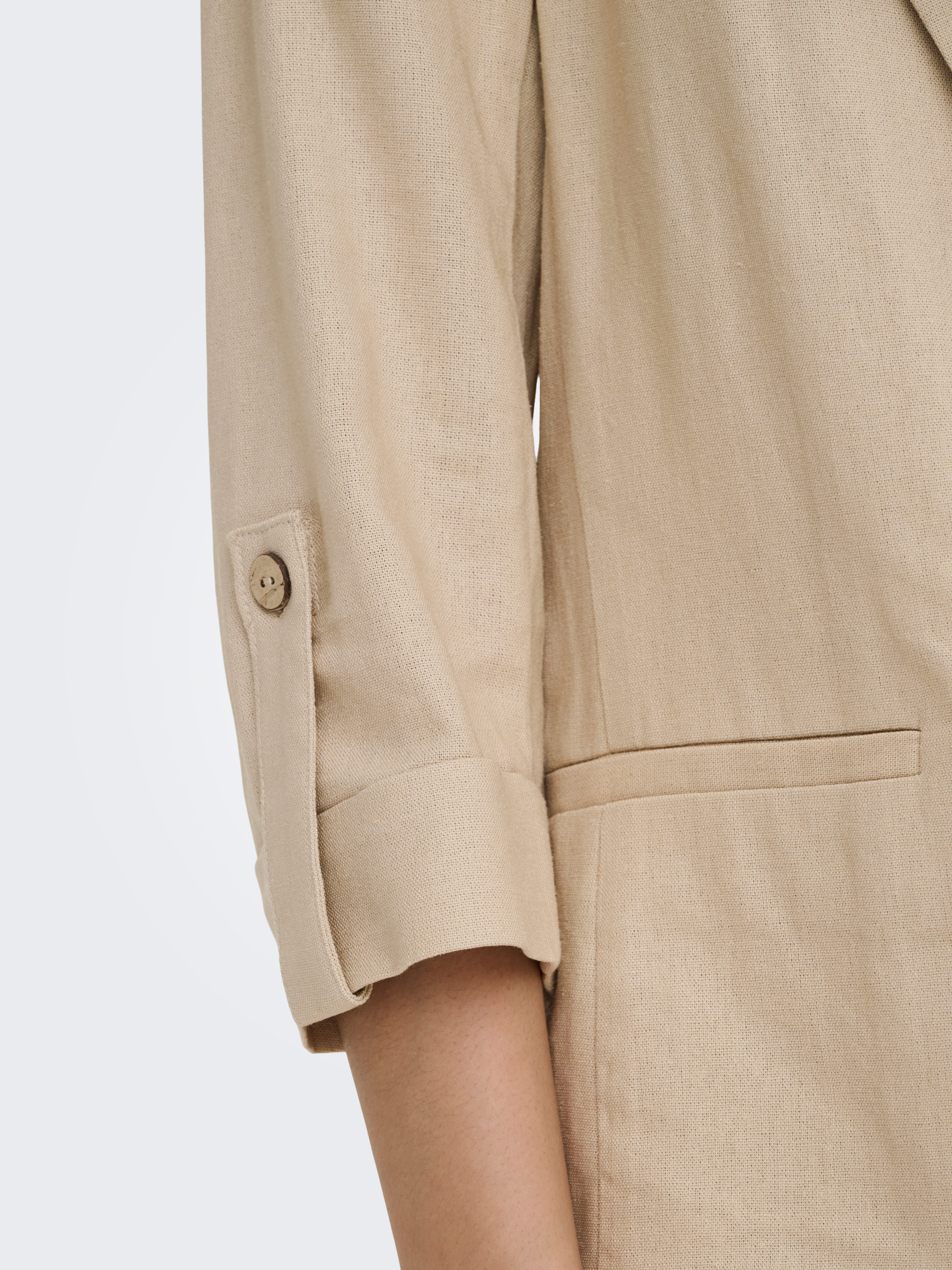 ONLY Kurzblazer ONLGOA 3/4 UNLINE LINEN BL BLAZER CC TLR mit Leinen