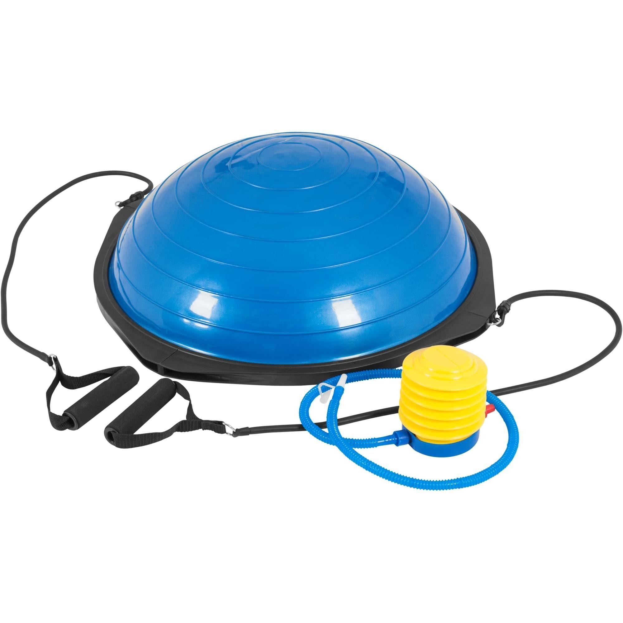 GORILLA SPORTS Gleichgewichtstrainer Balance Ball - mit Widerstandsbändern, bis 300 kg, inkl. Handpumpe (1-St)
