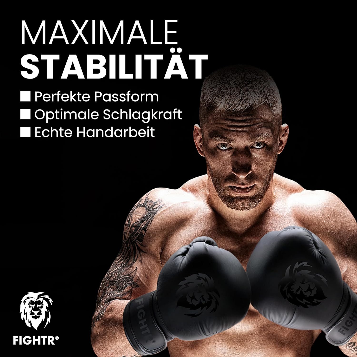 FIGHTR Boxhandschuhe FBG XIV – Stabil & komfortabel für Boxen, Kickboxen, MMA & Sparring