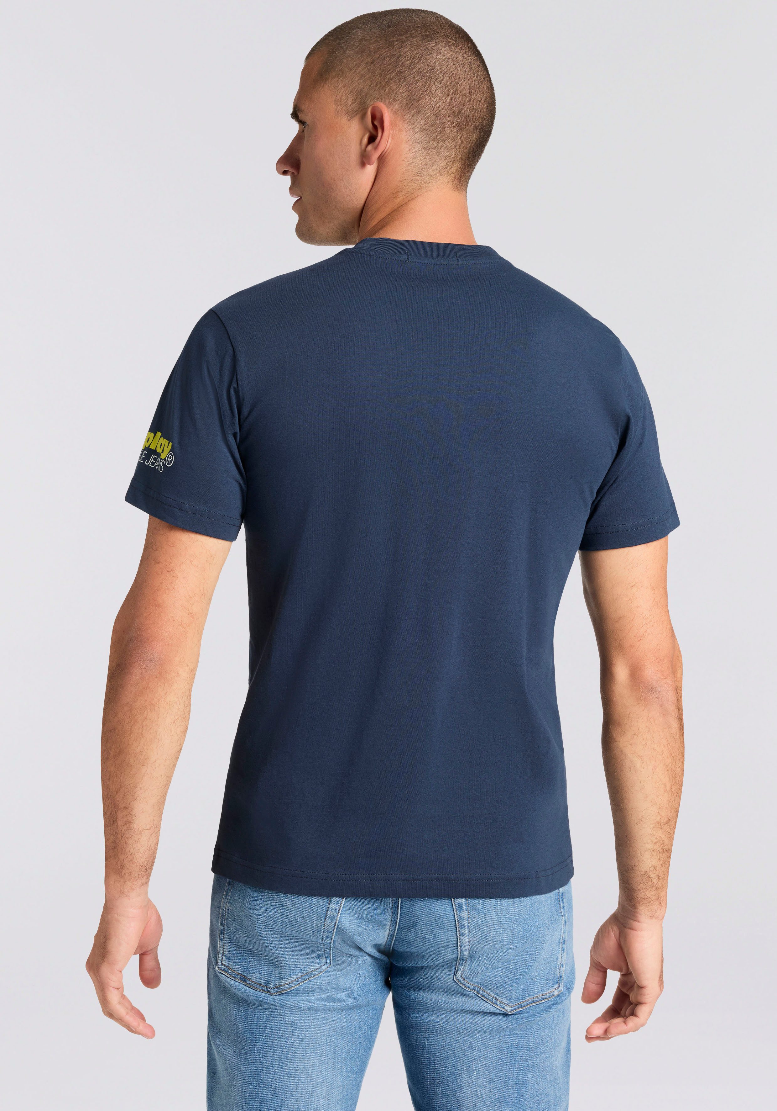 Replay T-Shirt Replaydruck am Ärmelabschluss günstig online kaufen