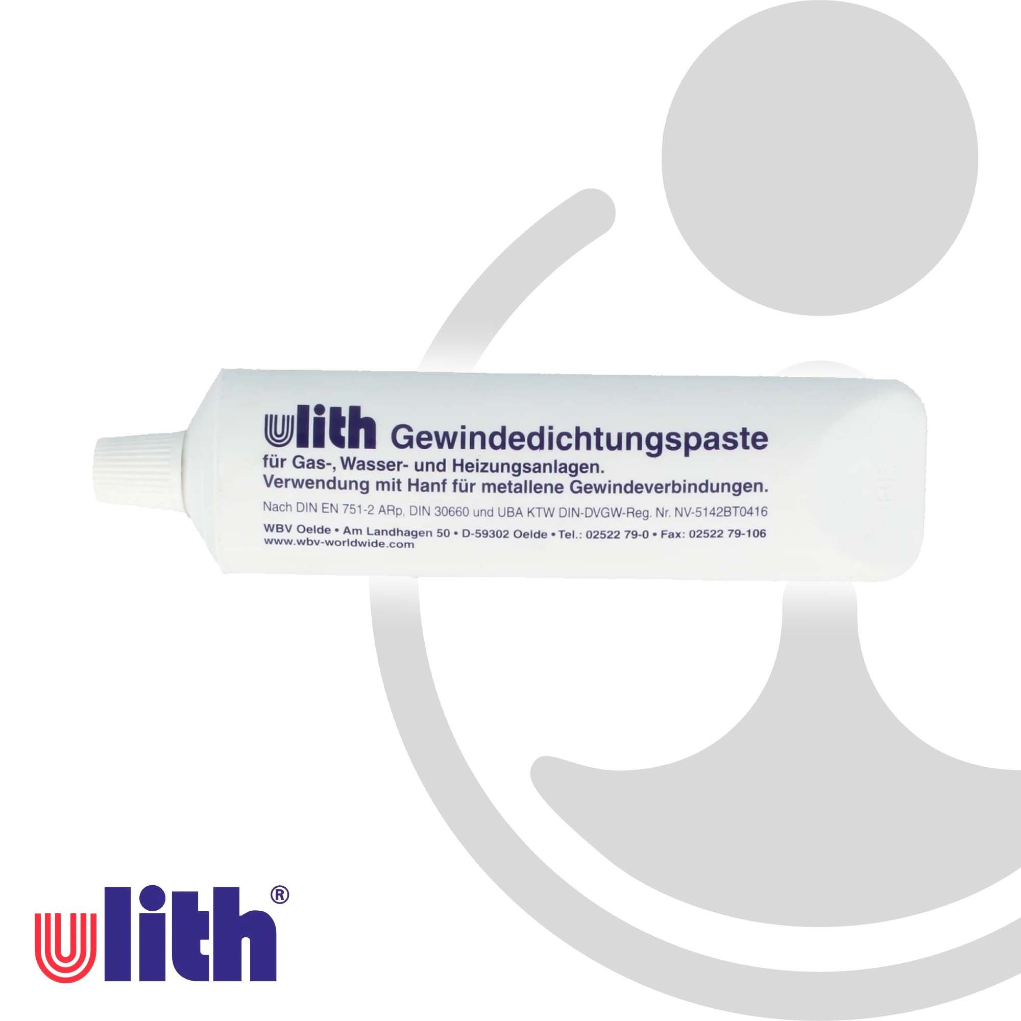 Ulith Gewindedichtung Gewindedichtungspaste mit DVGW-Zulassung Tube mit 150 gr.
