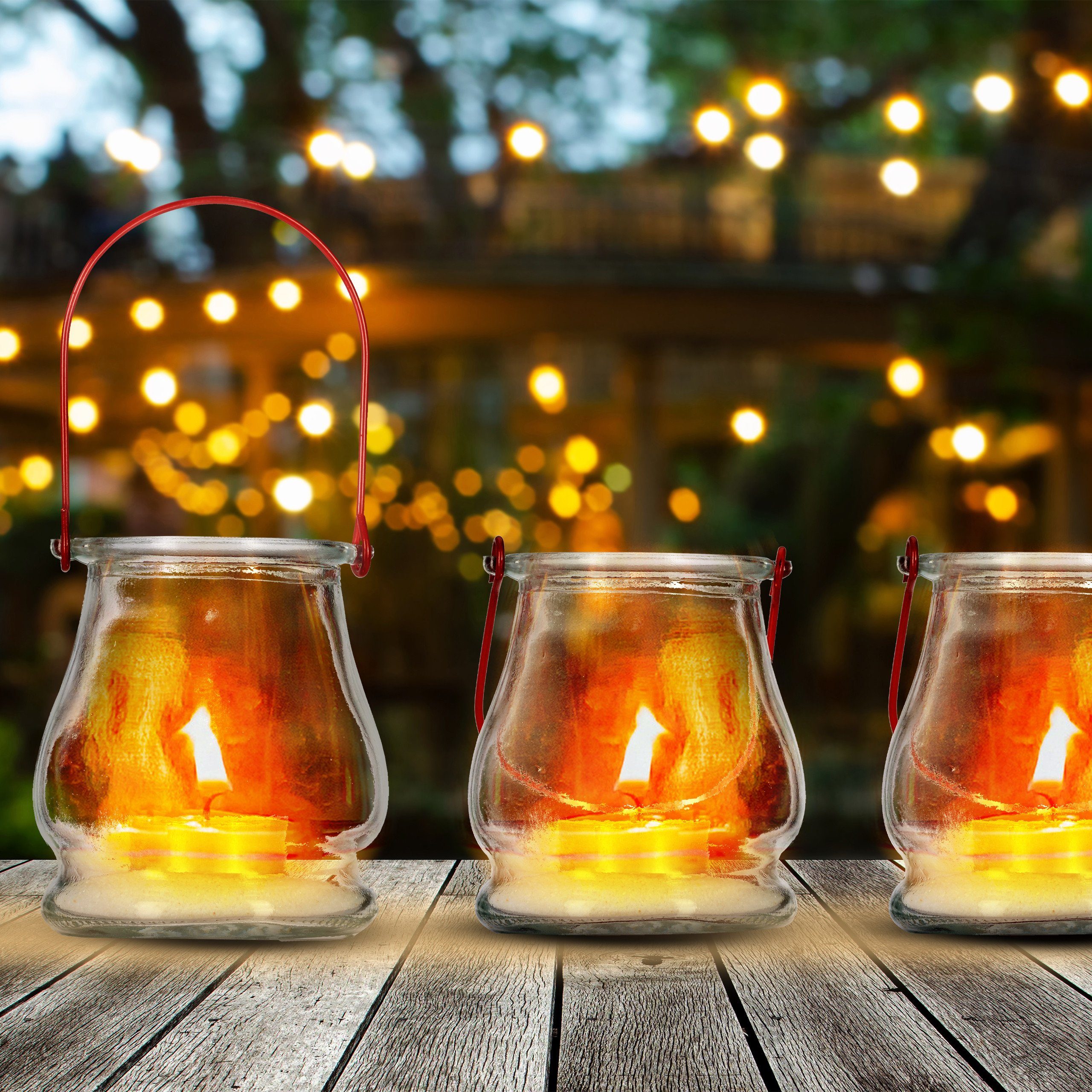 relaxdays Windlicht Transparentes Windlicht im 12er günstig online kaufen