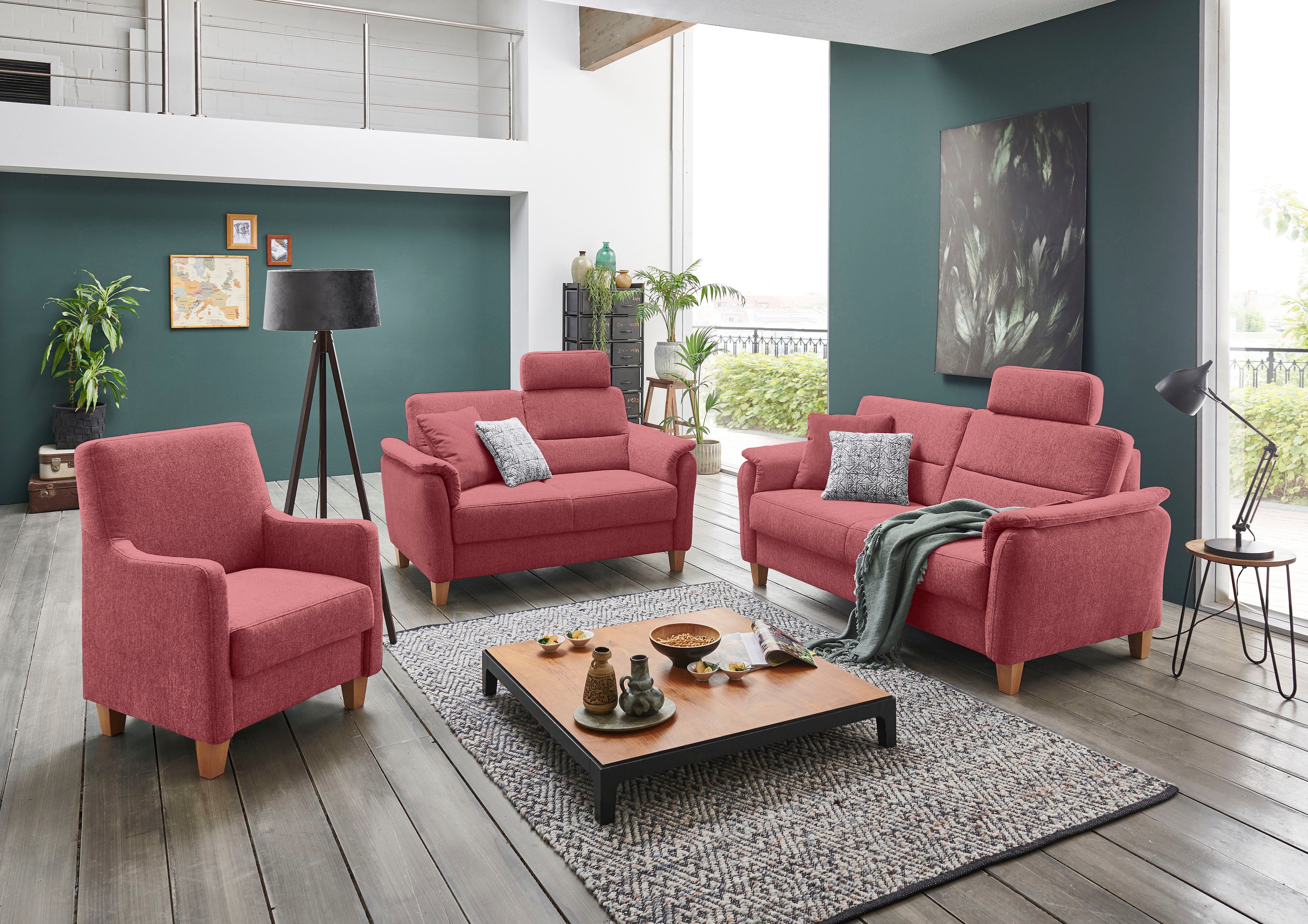 Home affaire Sessel Palmera, Federkern-Polsterung, passend günstig online kaufen
