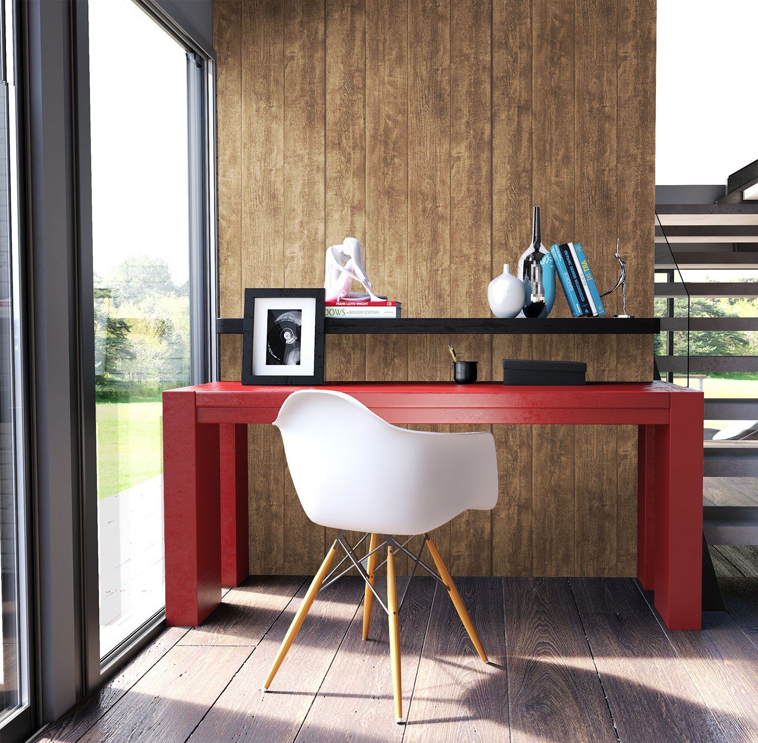 Newroom Vliestapete, Tapete Holzoptik Holztapete 3d günstig online kaufen