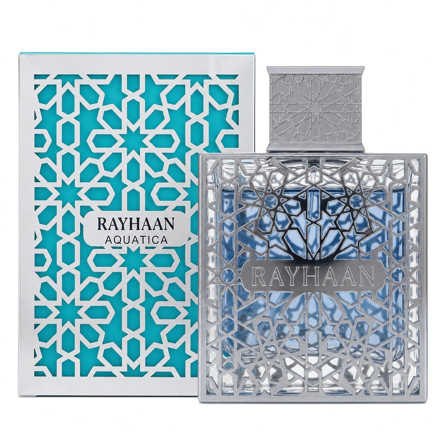 Rayhaan Eau de Parfum Rayhaan Aquatica Eau de Parfum 100 ml, Zitrisch-gourmandiger Herrenduft mit tropischer Kokosnote