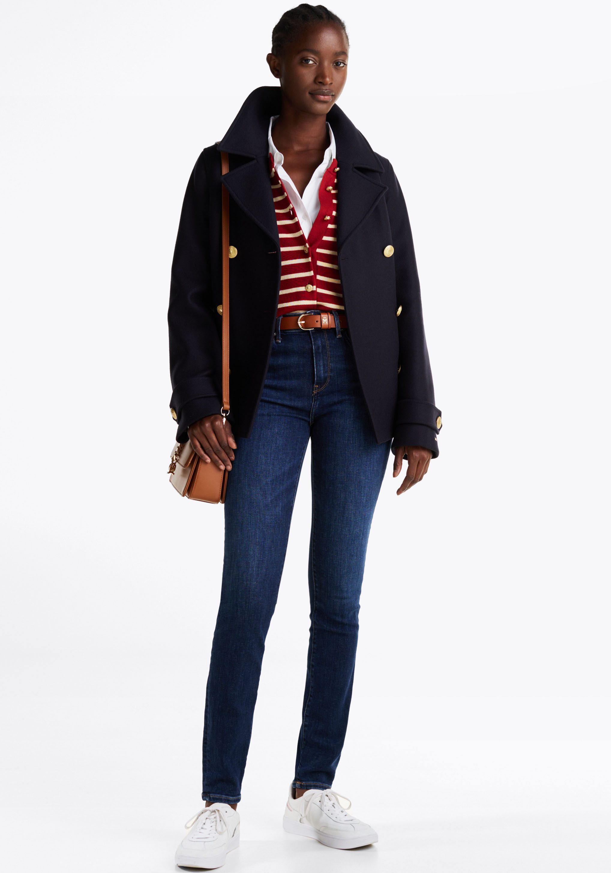 Tommy Hilfiger Skinny-fit-Jeans HERITAGE COMO SKINNY RW mit Tommy Hilfiger Logo-Badge, 5-Pocket-Stil