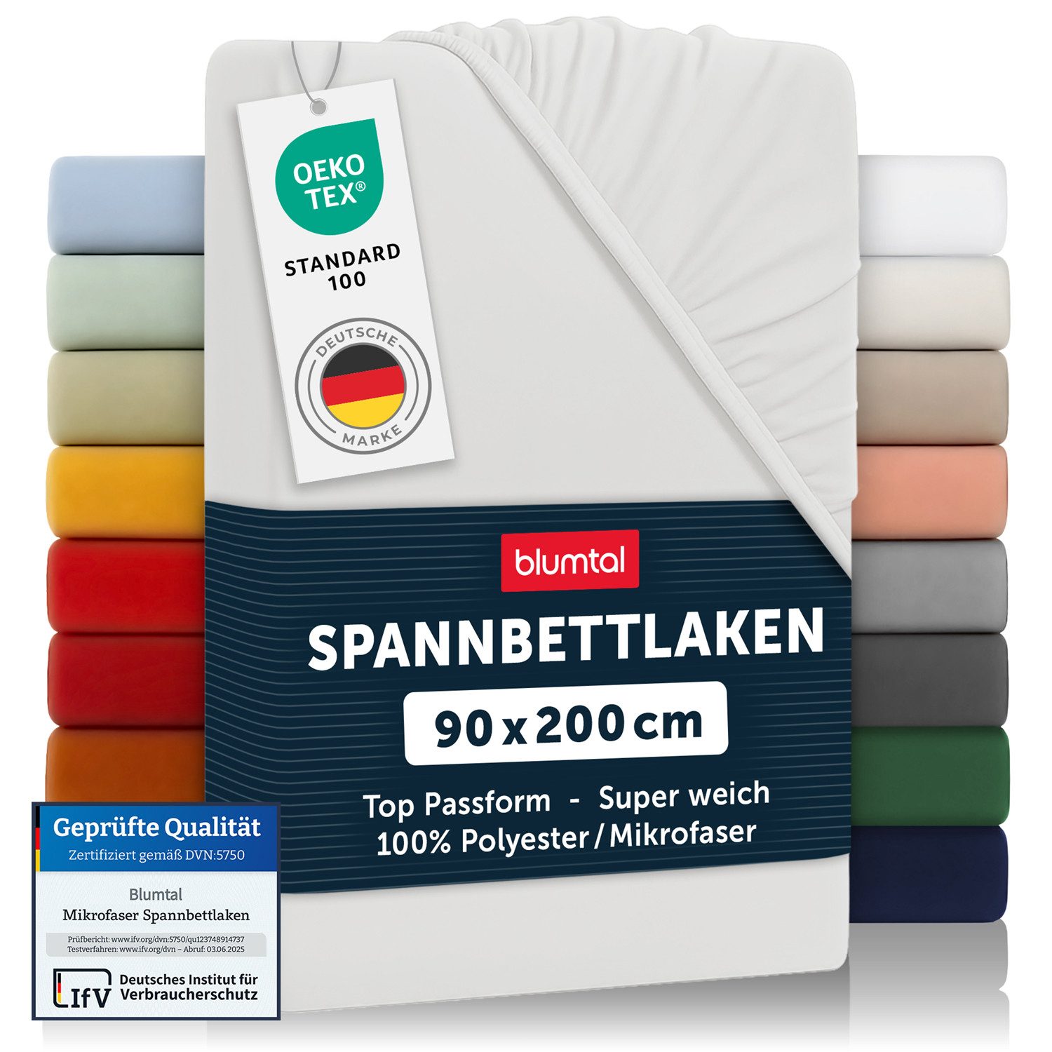 Blumtal Spannbettlaken Bettlaken aus Mikrofaser OEKO-TEX® zertifiziertes La günstig online kaufen